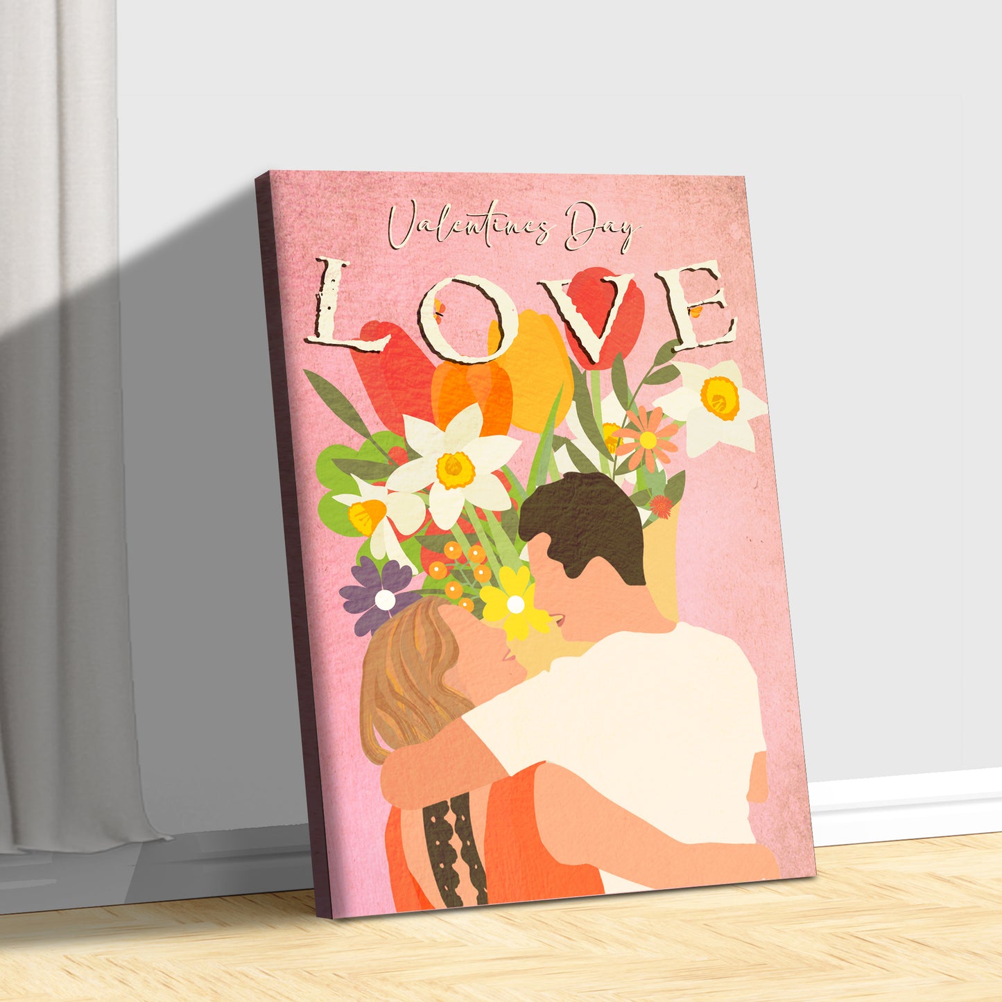 Valentine Love Bouquet Sign Style 2 - Image by Tailored Canvases