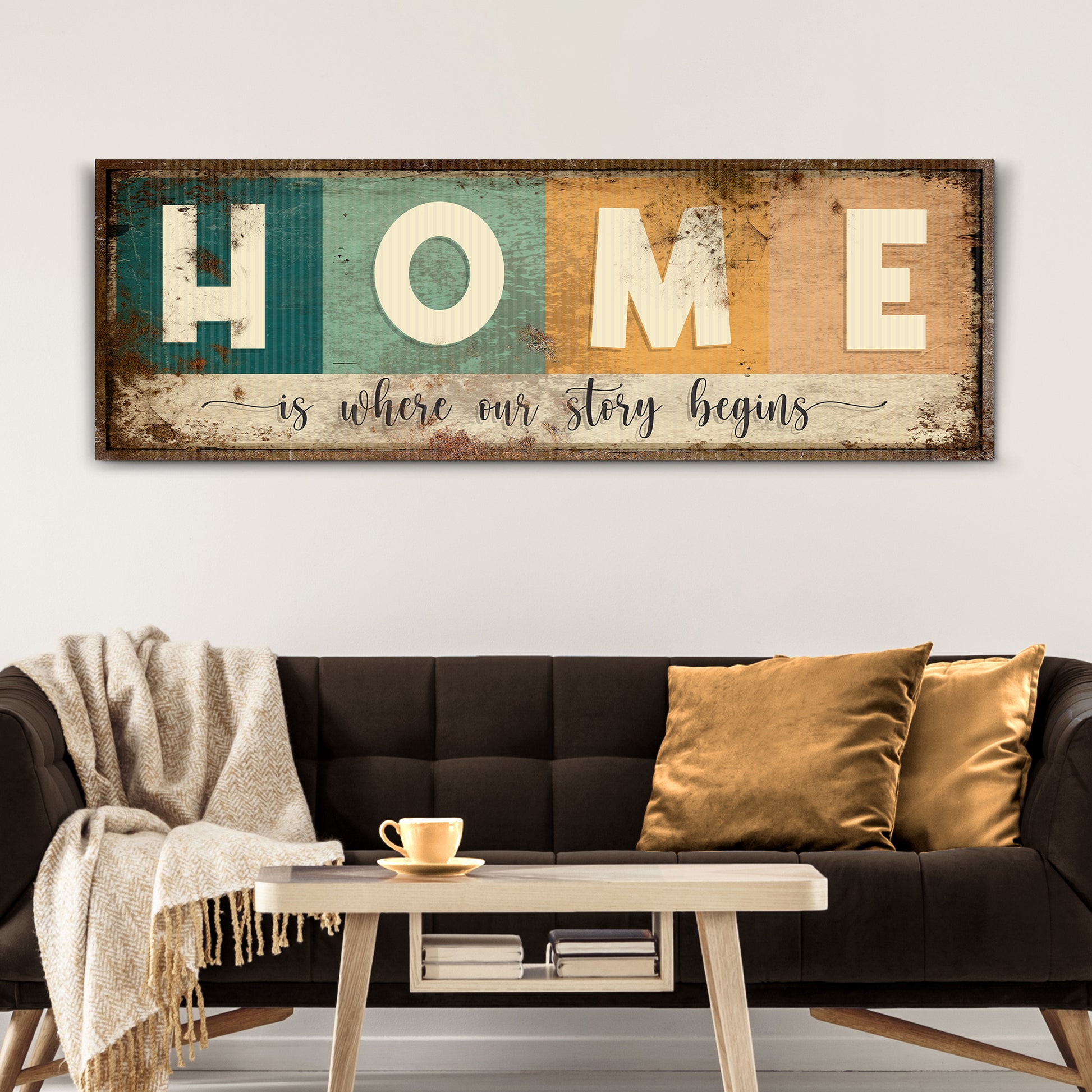 Home Is Where Our Story Begins Sign III  - Image by Tailored Canvases