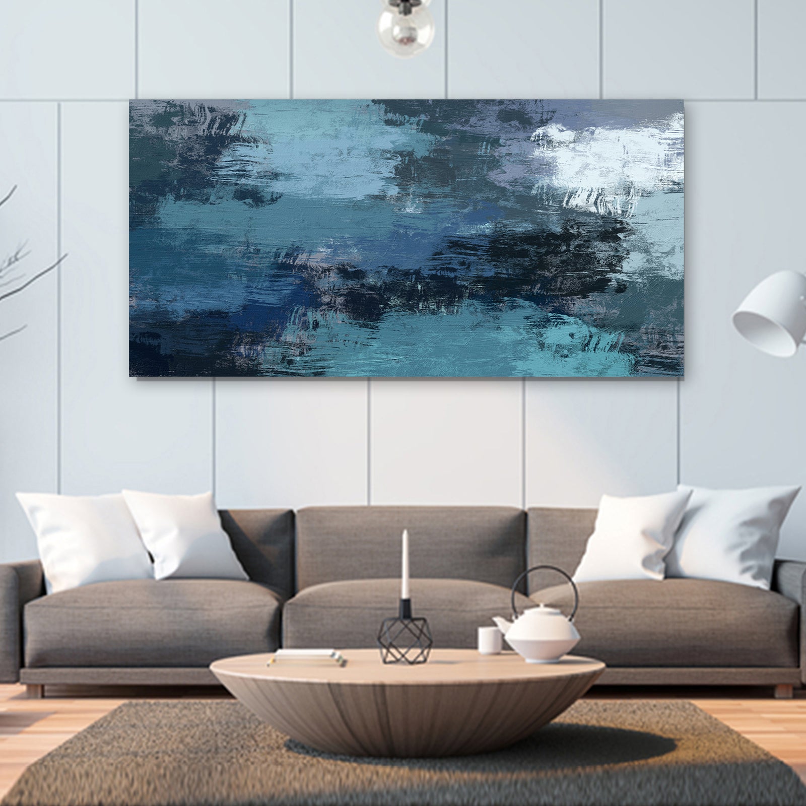 Brush Abstract Painting Canvas Wall Art  - Image by Tailored Canvases