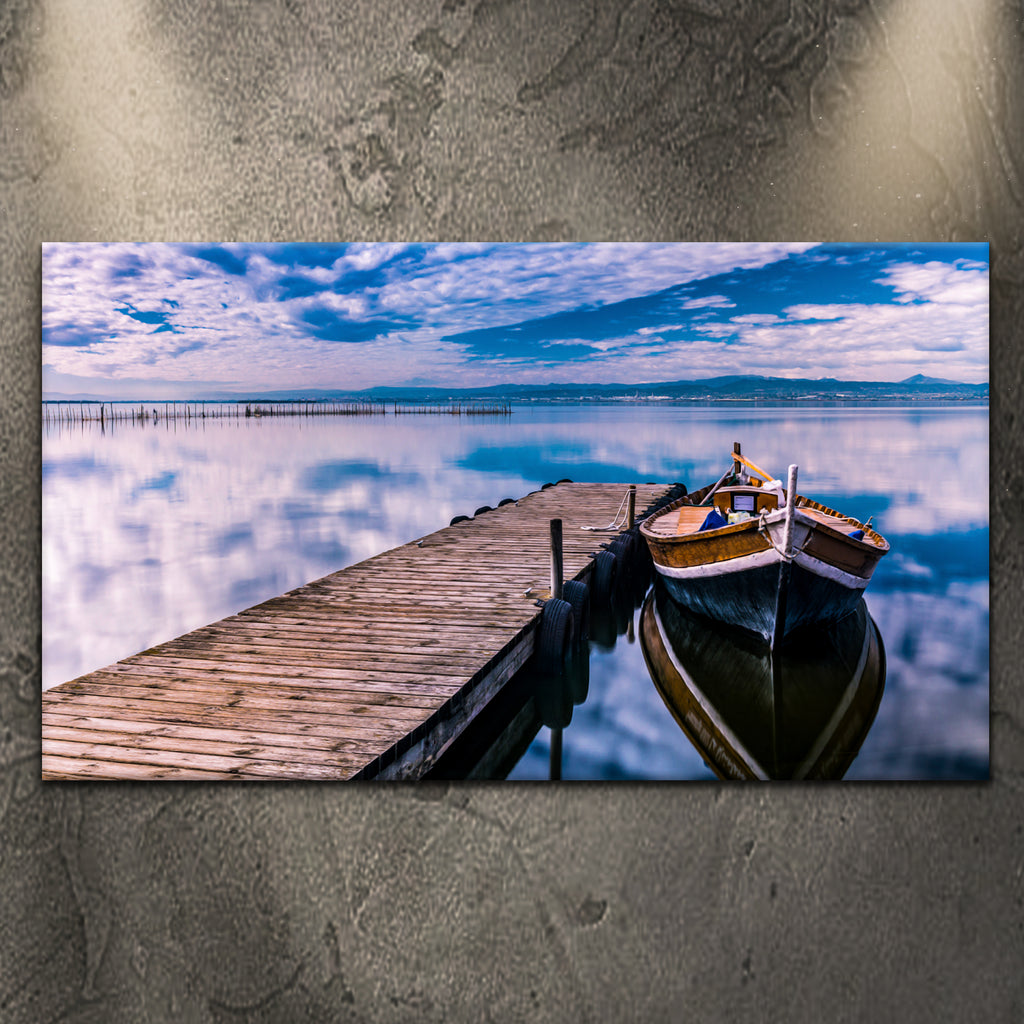 Boat Seascape Canvas Wall Art by Tailored Canvases