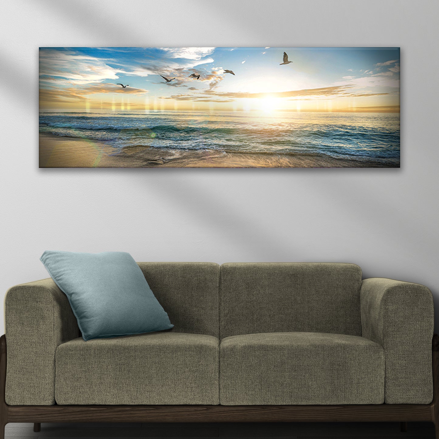 Gulf Coast At Sunset Canvas Wall Art - Image by Tailored Canvases