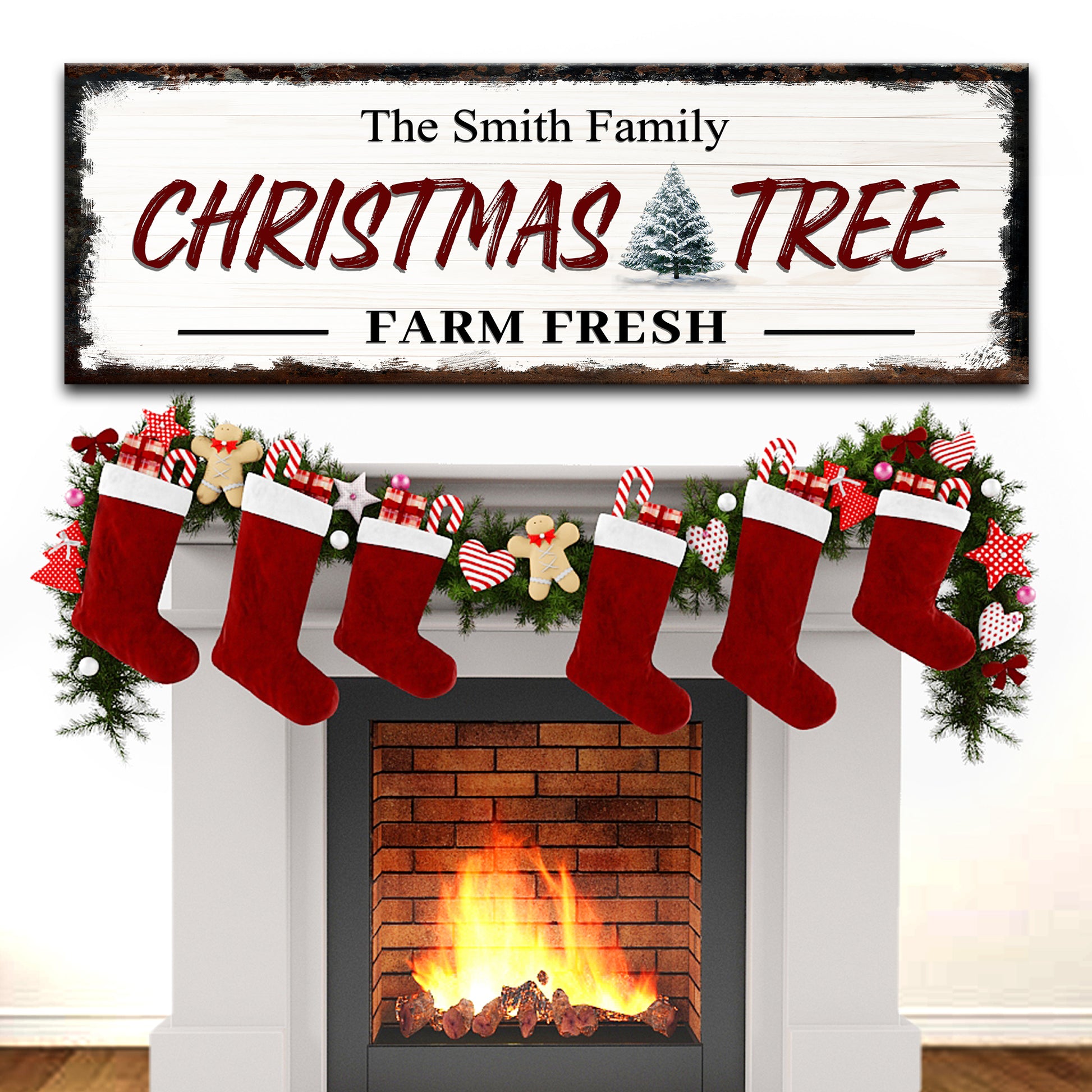 Christmas Tree Farm Sign Style 1 - Image by Tailored Canvases