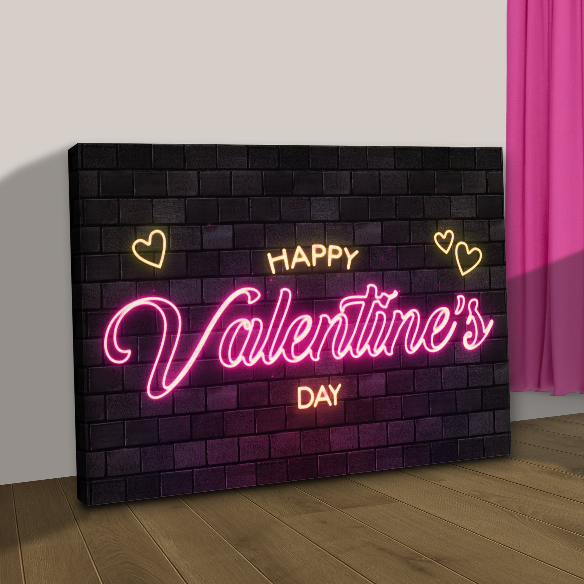 Neon Valentine's Day Sign Style 2 - Image by Tailored Canvases