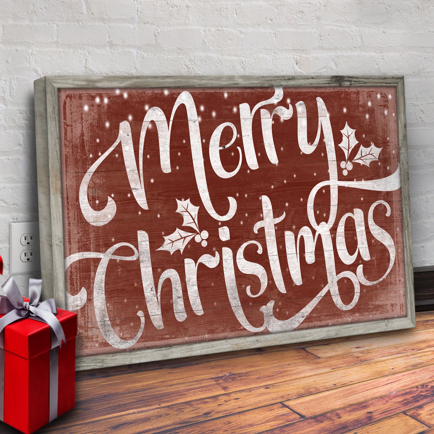 Merry Christmas Sign IV Style 2 - Image by Tailored Canvases