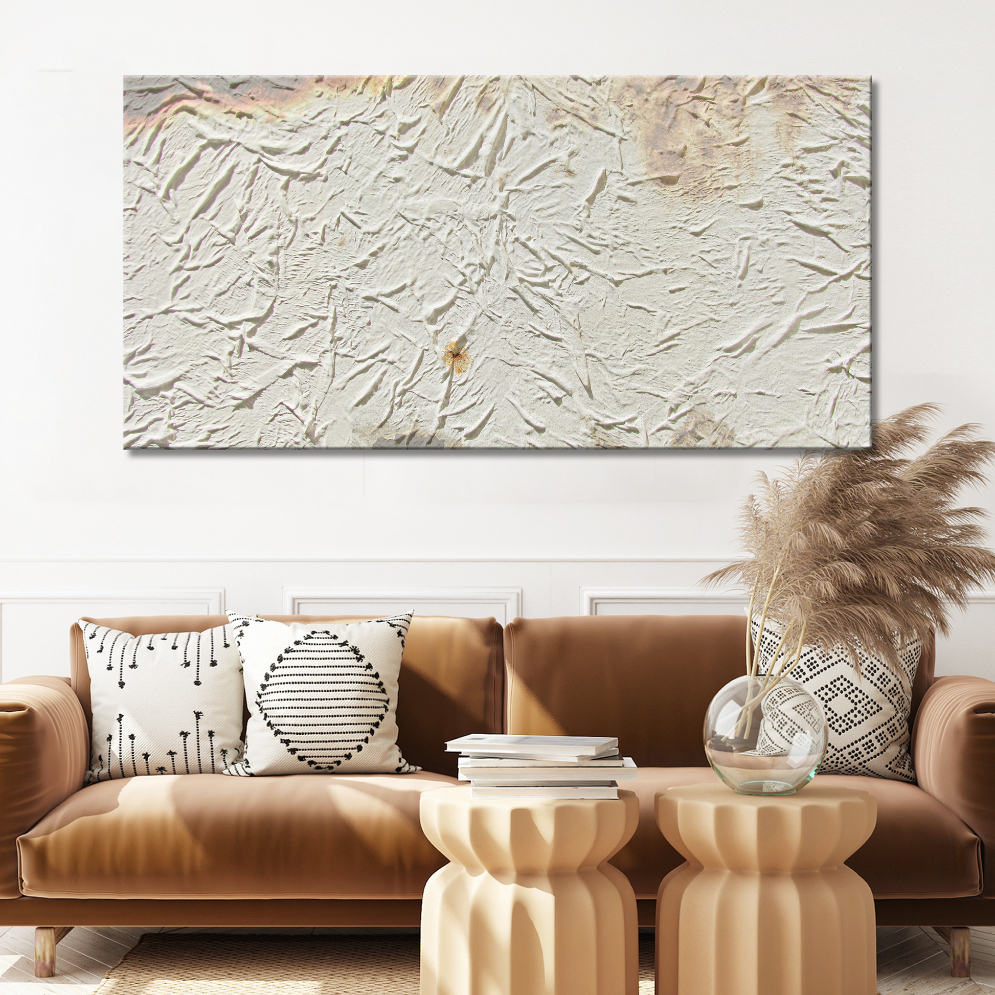 Dirty White Linen Canvas Wall Art - Image by Tailored Canvases