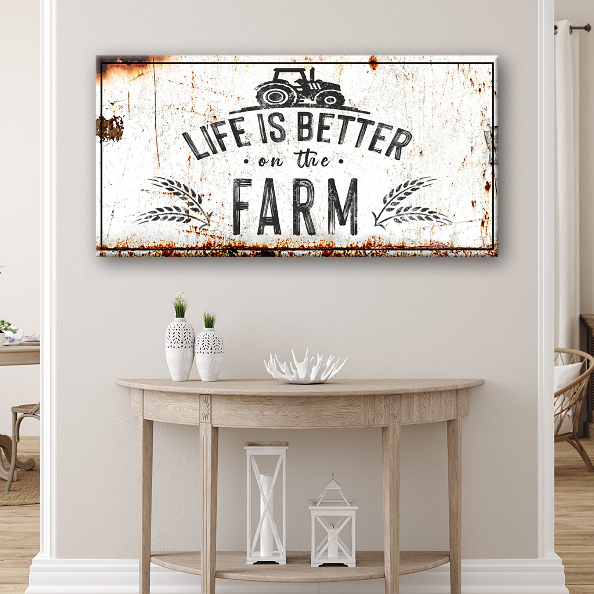 Life Is Better On The Farm Sign II - Image by Tailored Canvases