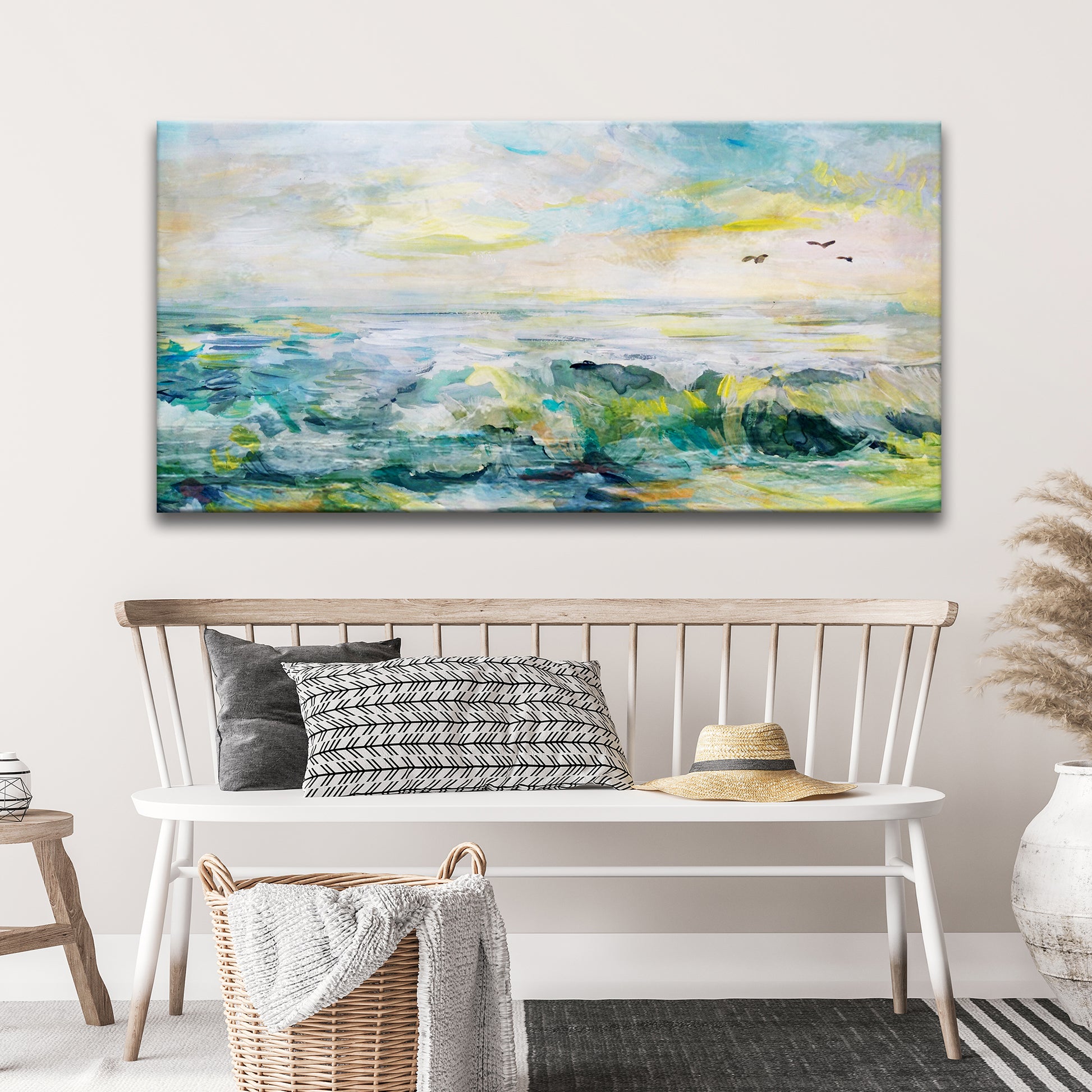 Rocks, Sea, And Sky Canvas Wall Art Style 1 - Image by Tailored Canvases