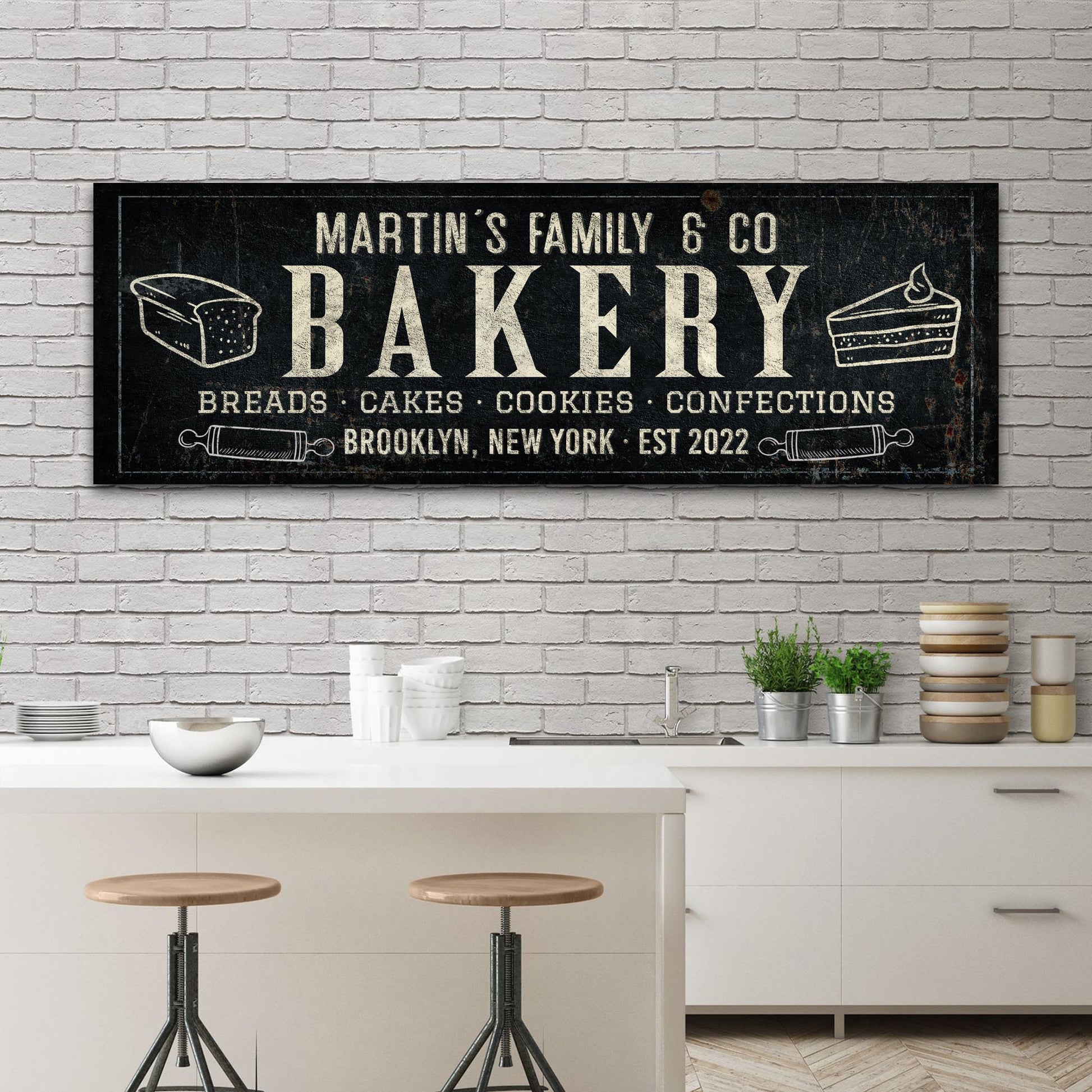 Breads, Cakes, Cookies, Confections Bakery Sign - Image by Tailored Canvases