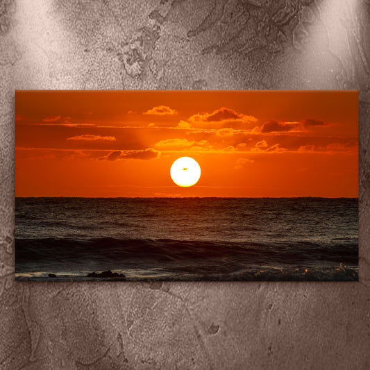 Tropical Beach Sunset Canvas Wall Art II - Image by Tailored Canvases