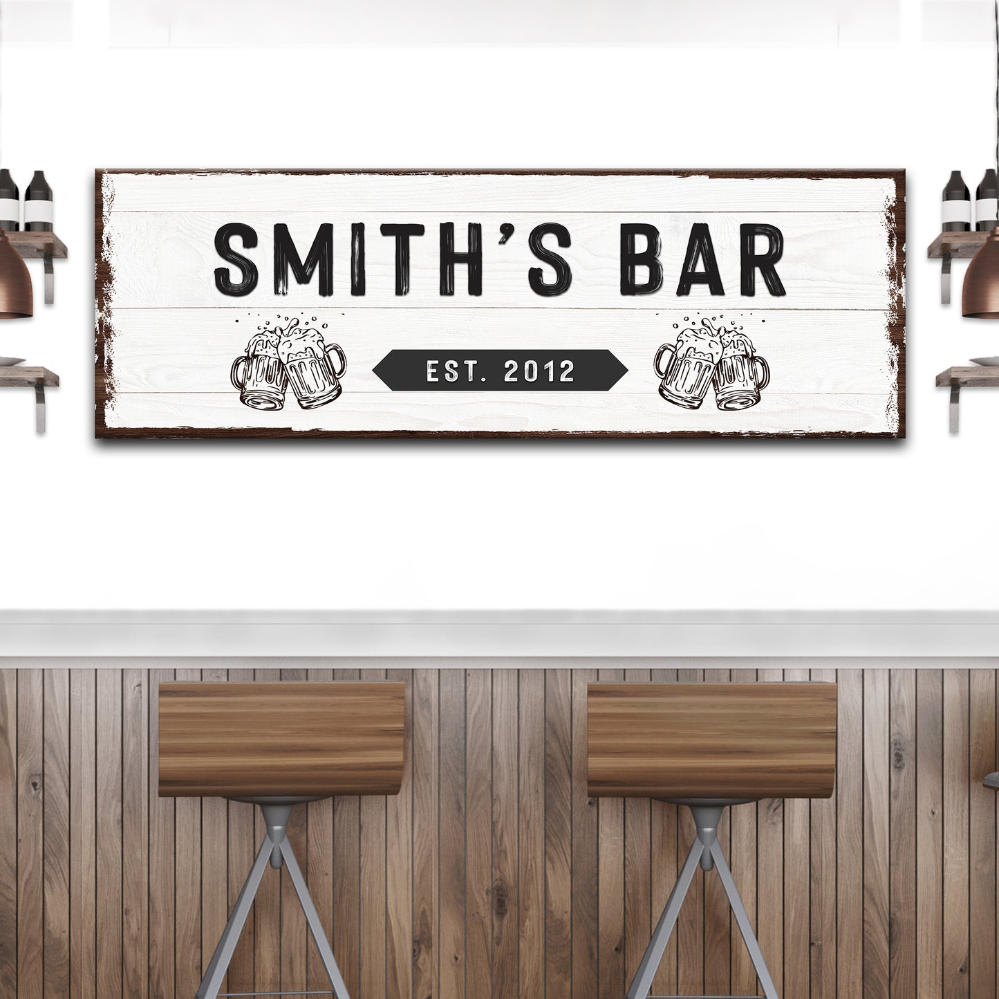 Family Bar Sign - Image by Tailored Canvases