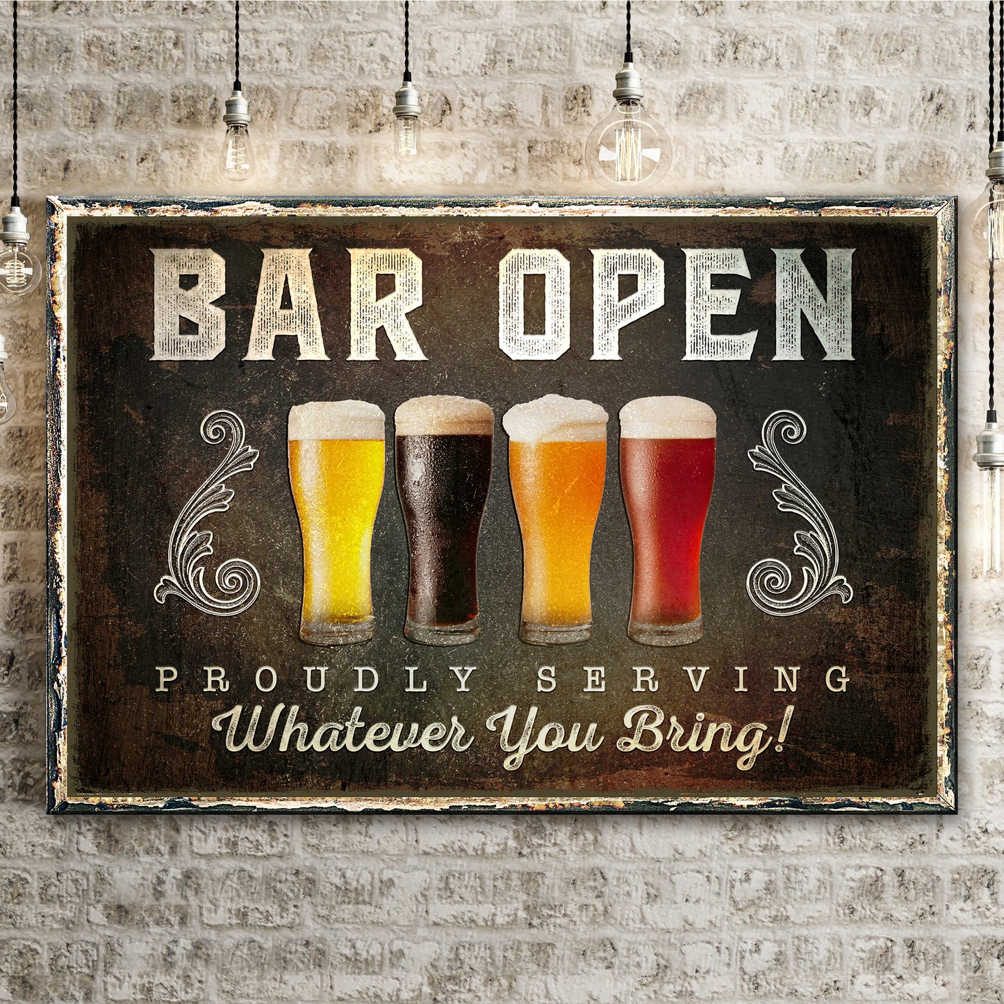 Bar Open Sign II - Image by Tailored Canvases