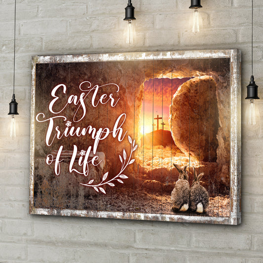 Easter Triumph Of Life Sign - Image by Tailored Canvases