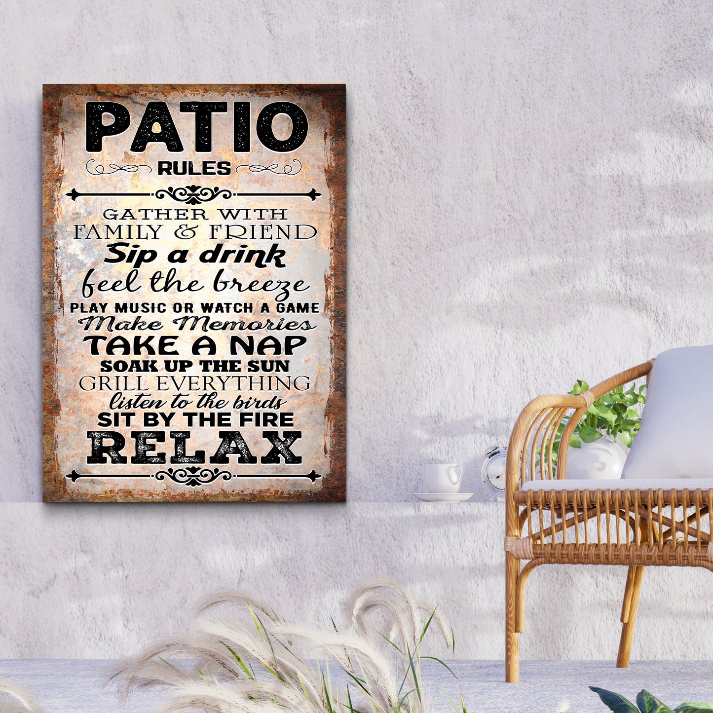 Patio Rules Sign II - Image by Tailored Canvases