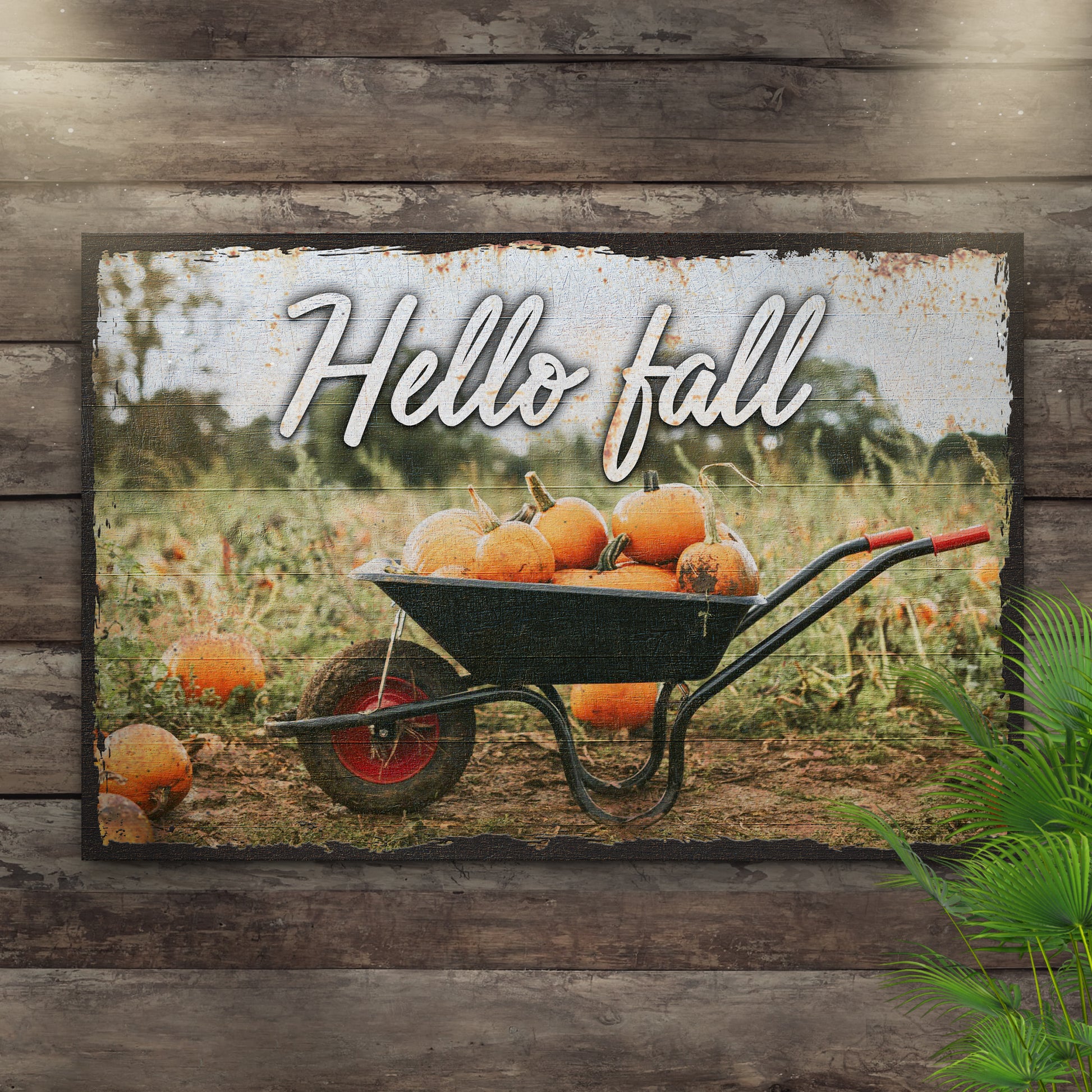 Hello Fall Sign Style 1 - Image by Tailored Canvases