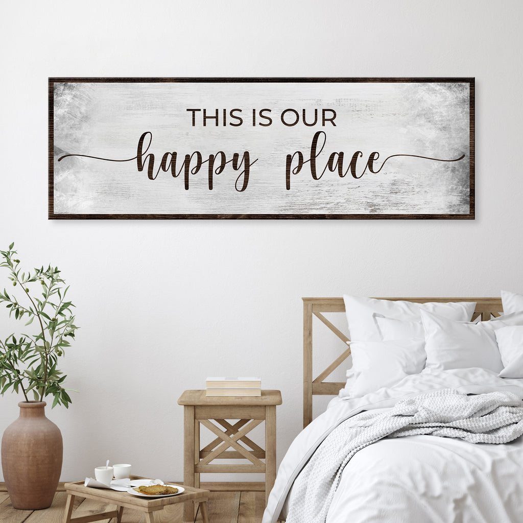 This Is Our Happy Place Sign II by Tailored Canvases