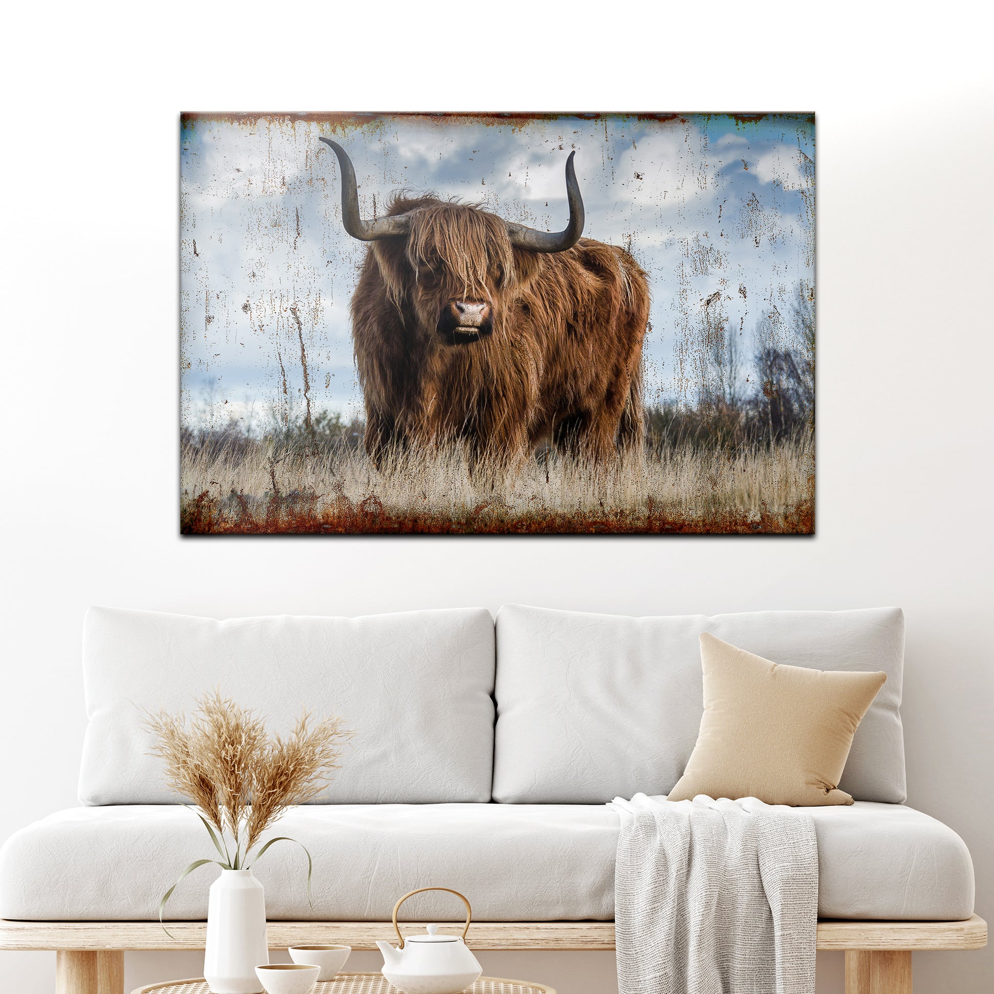 Classic Highland Cattle Canvas Wall Art - Image by Tailored Canvases