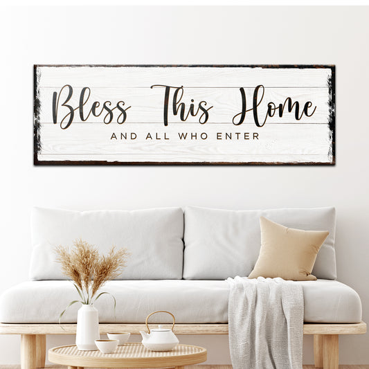 Bless This Home Sign - Image by Tailored Canvases