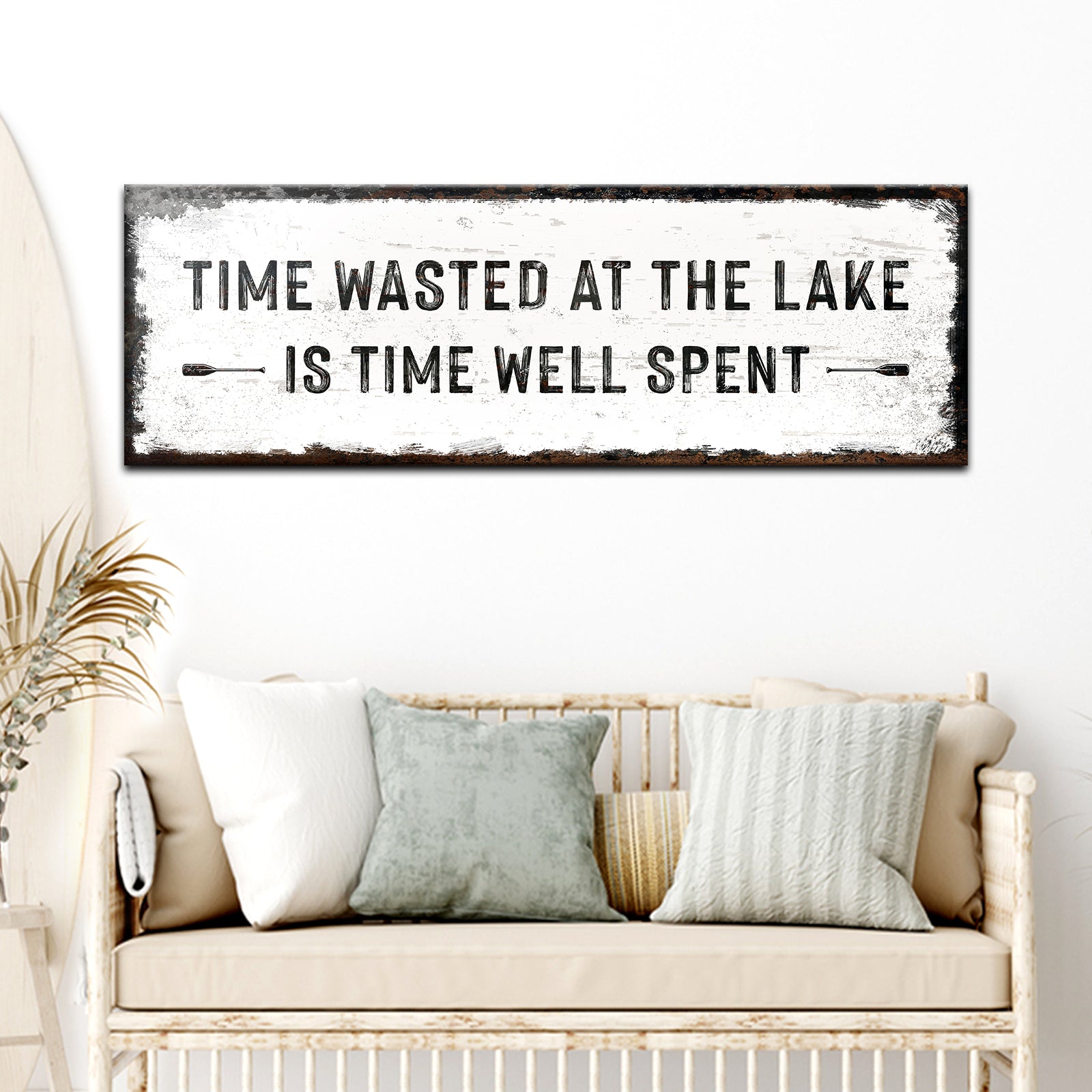 Time At The Lake Sign - Image by Tailored Canvases
