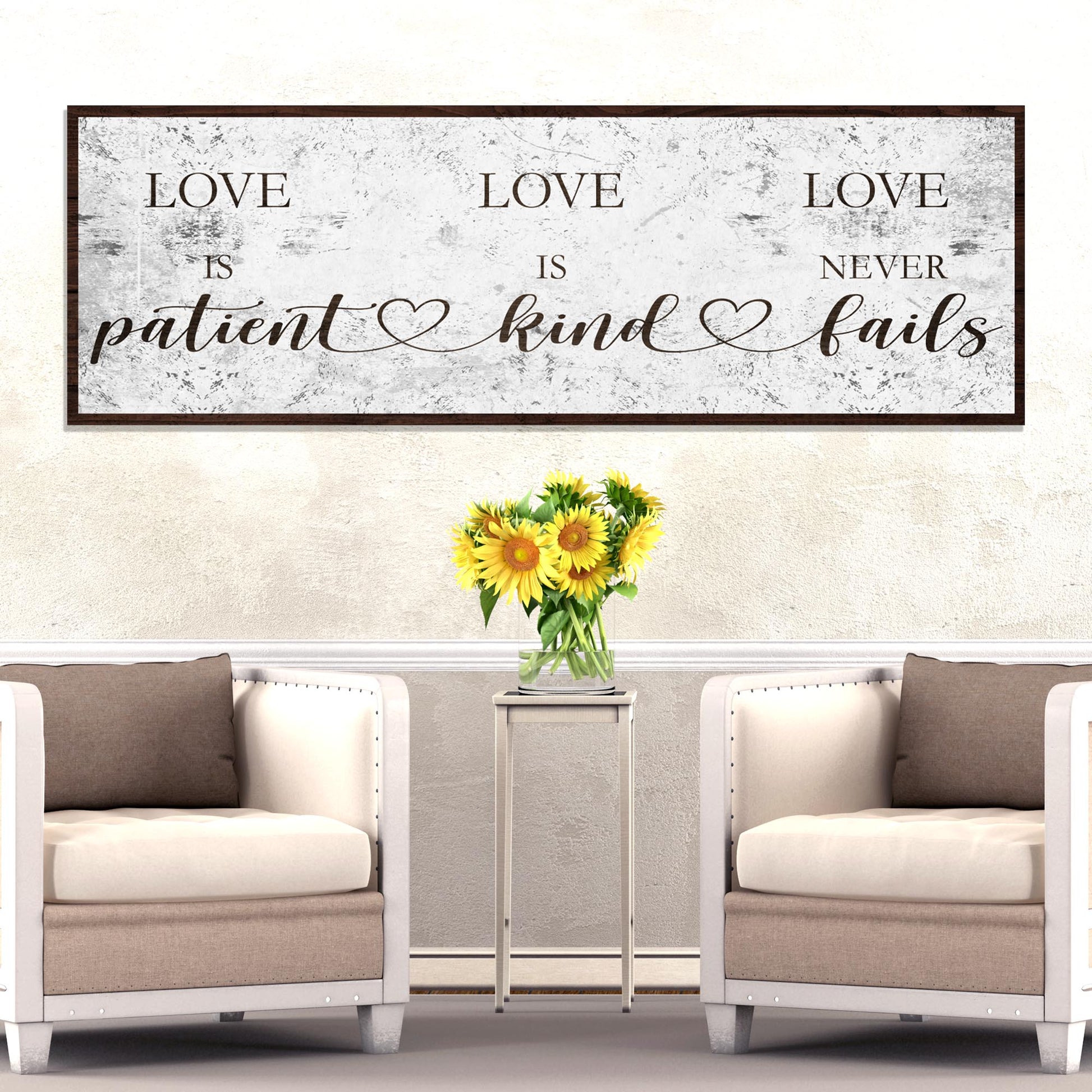 Love is Patient Sign - Image by Tailored Canvases