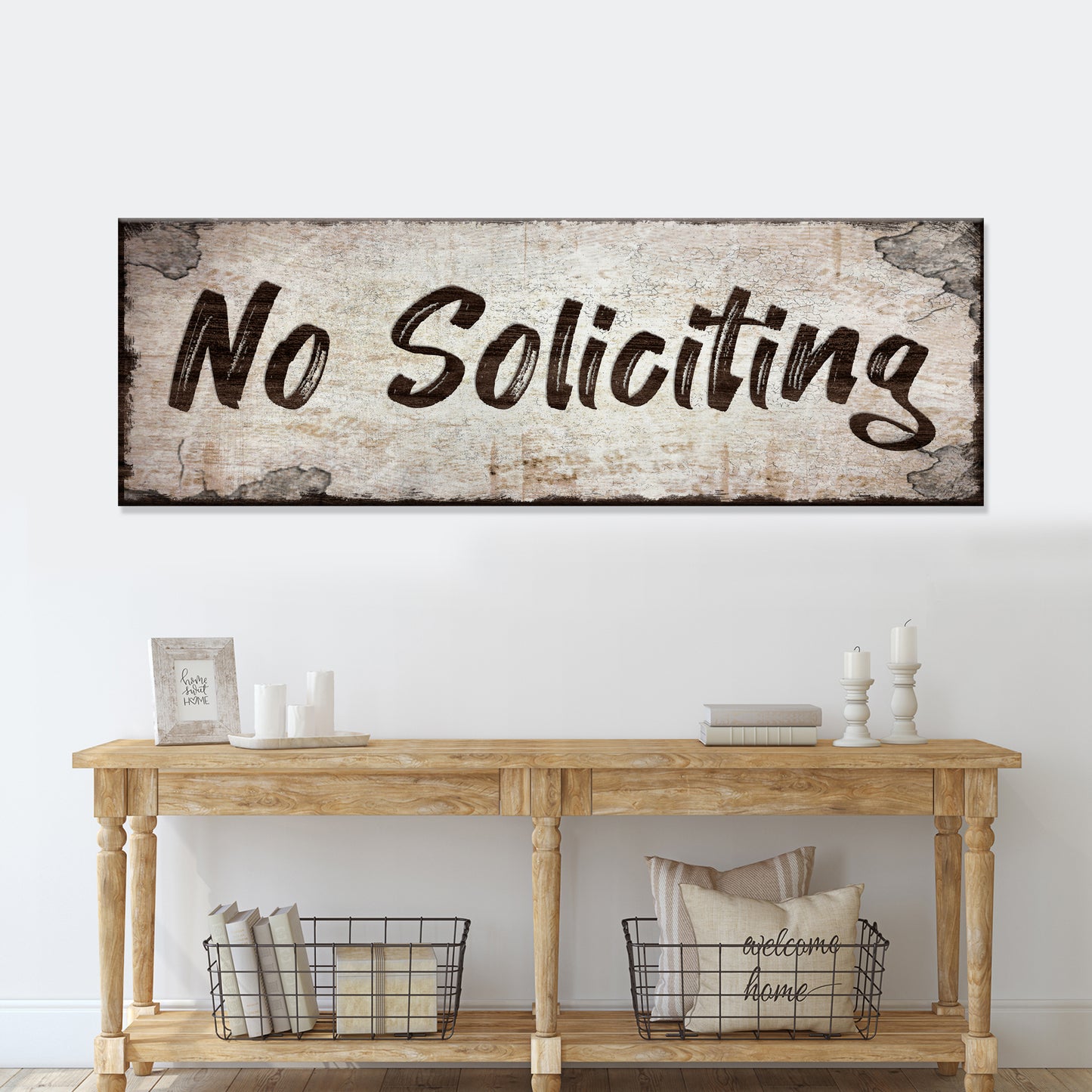 No Soliciting Patio Sign