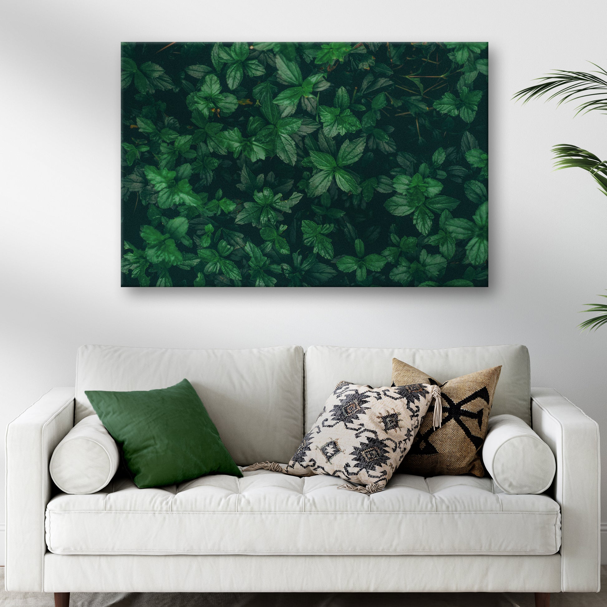 Green Leaves Canvas Wall Art - Image by Tailored Canvases