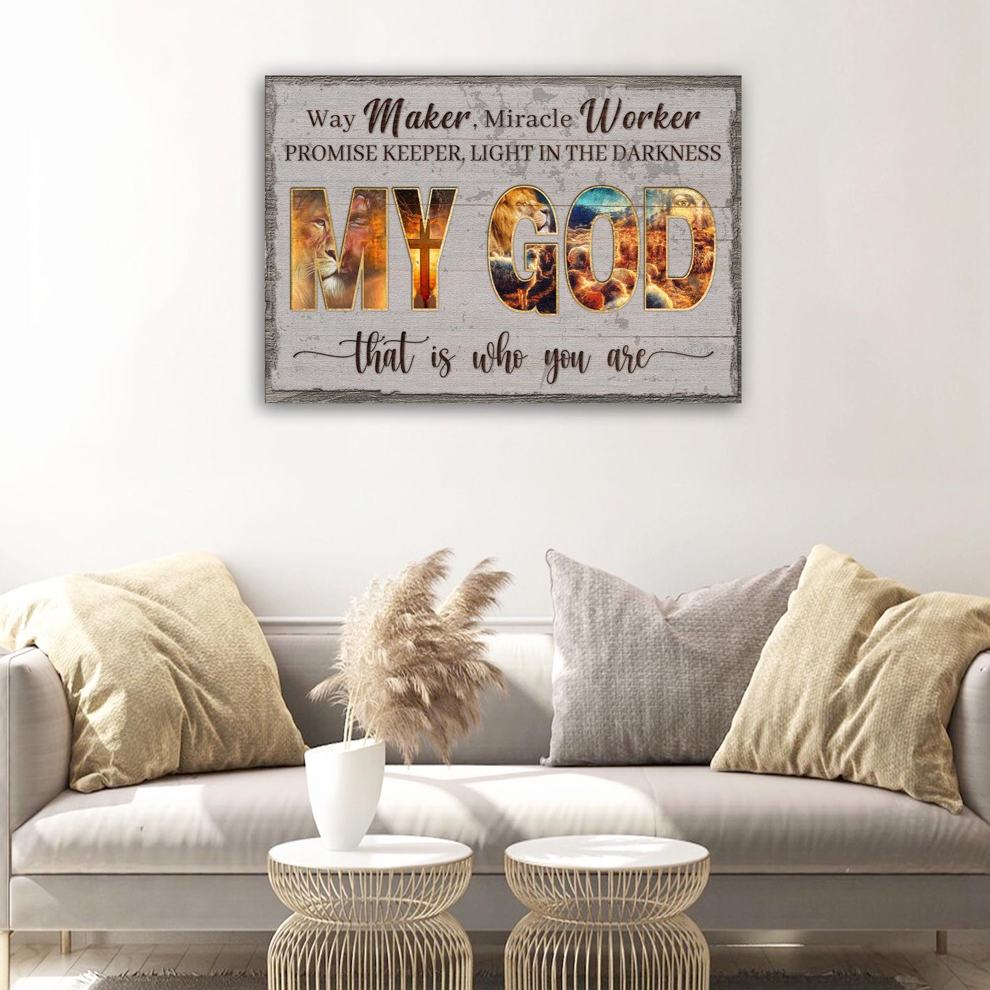 My God That Is Who You Are Sign III  - Image by Tailored Canvases