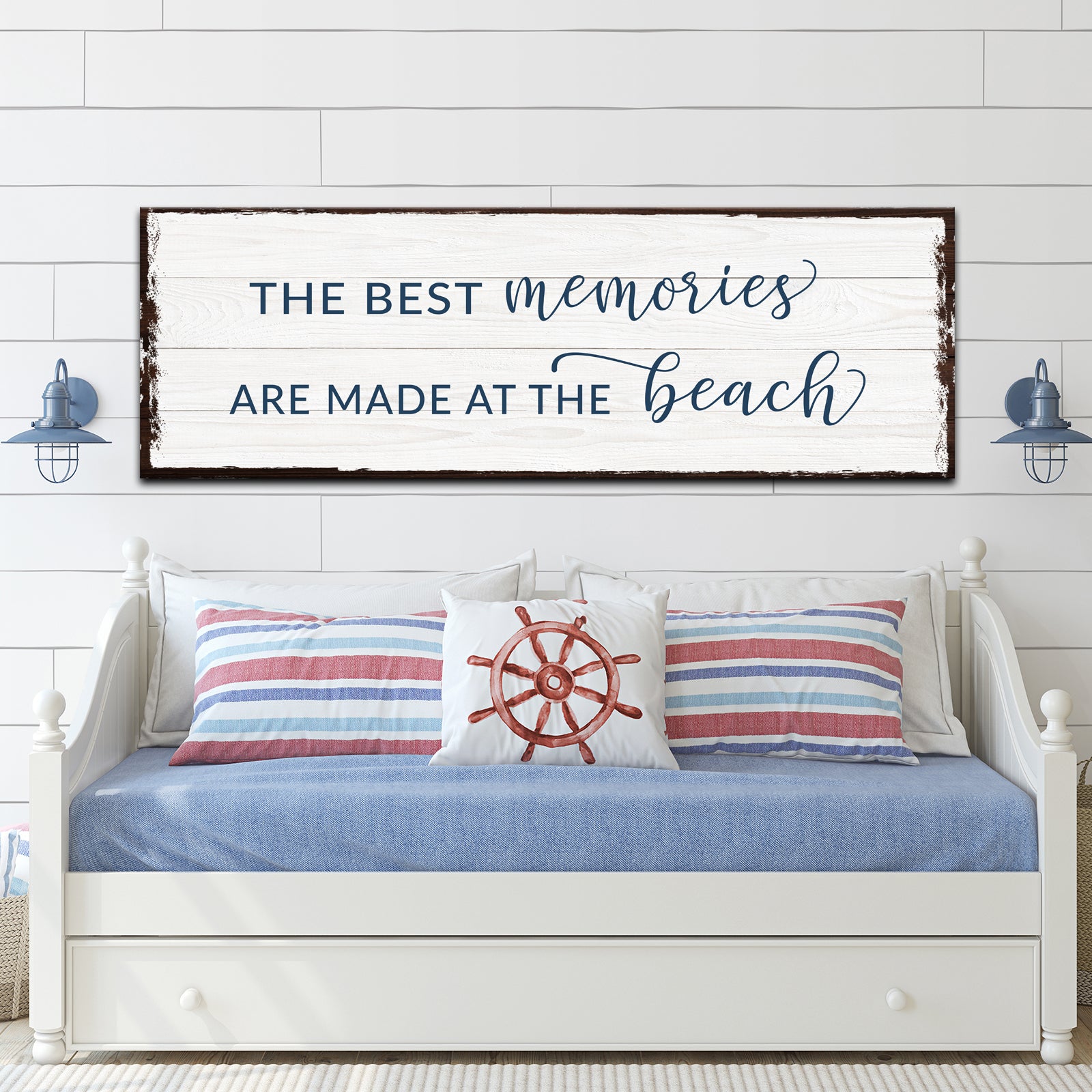 Best Memories at the Beach Sign - Image by Tailored Canvases