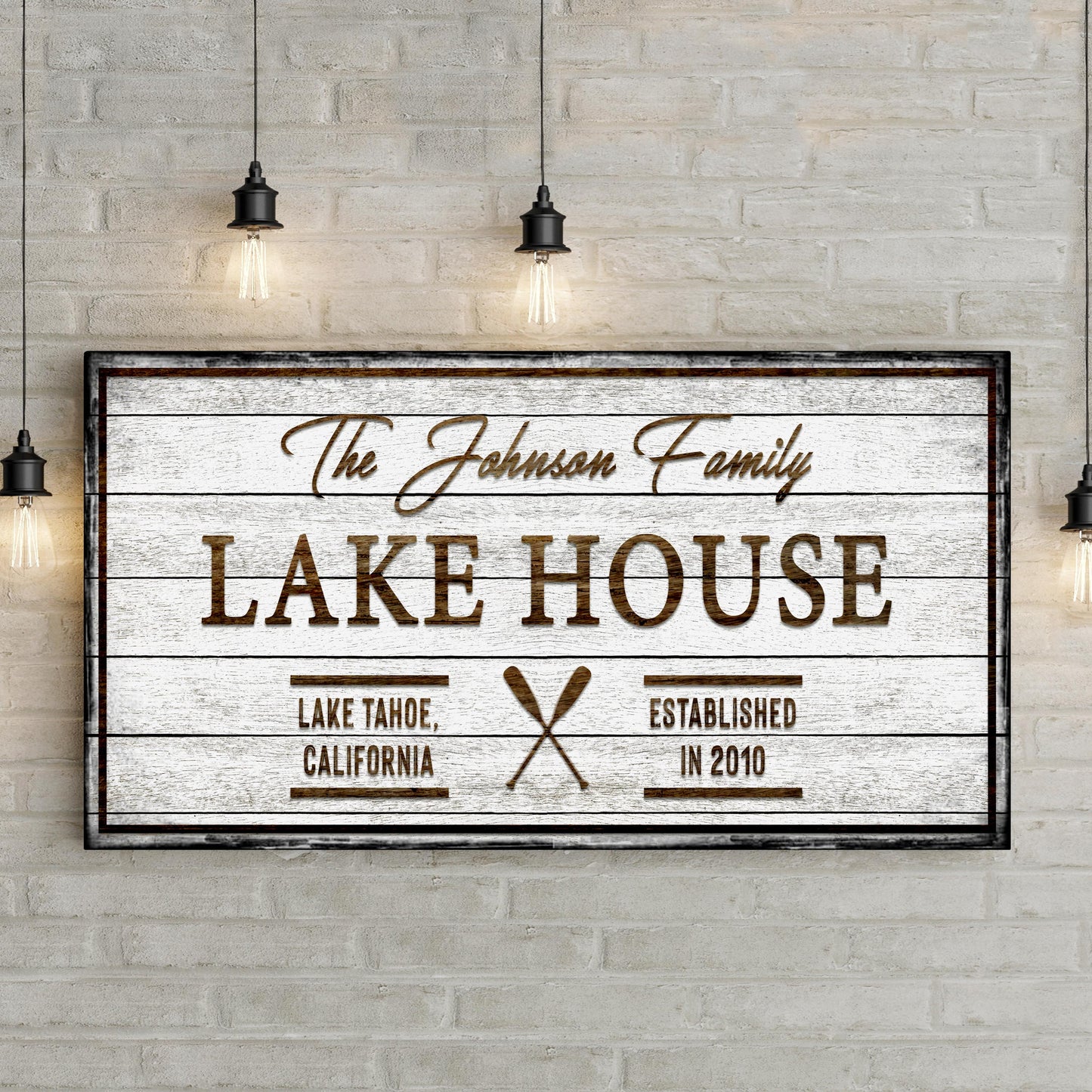 Family Lake House Sign V - Image by Tailored Canvases