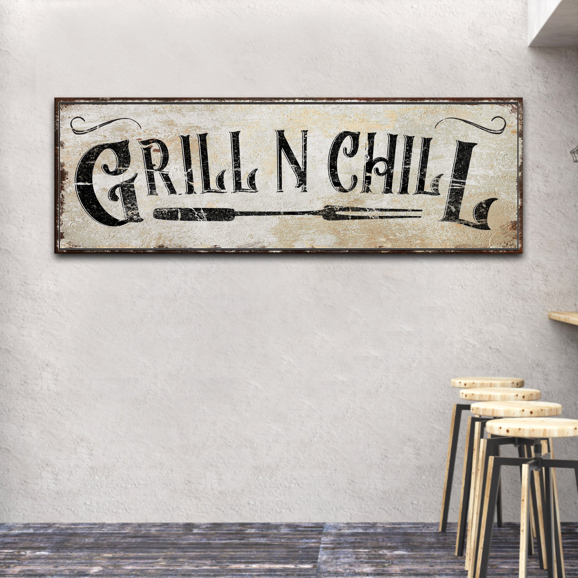 Grill N Chill Sign - Image by Tailored Canvases