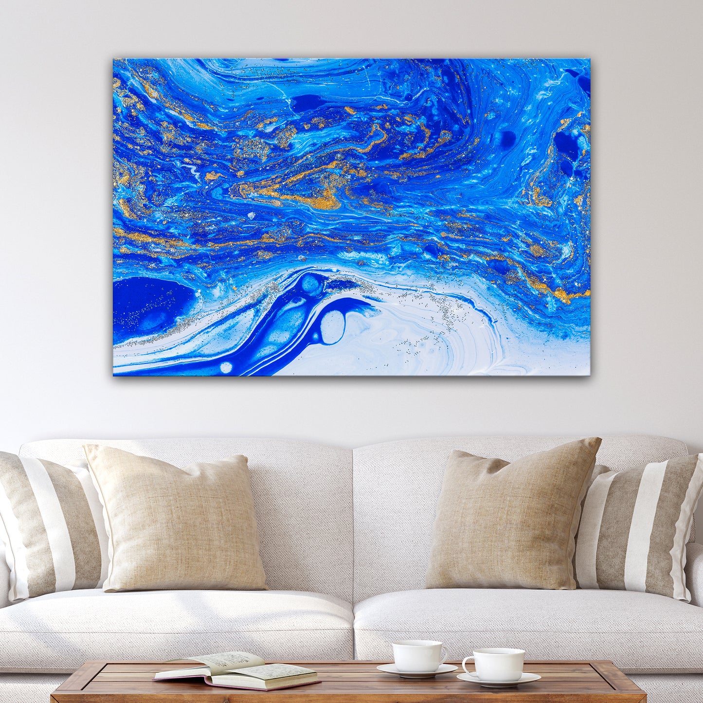 Abstract Golden Sea - Image by Tailored Canvases