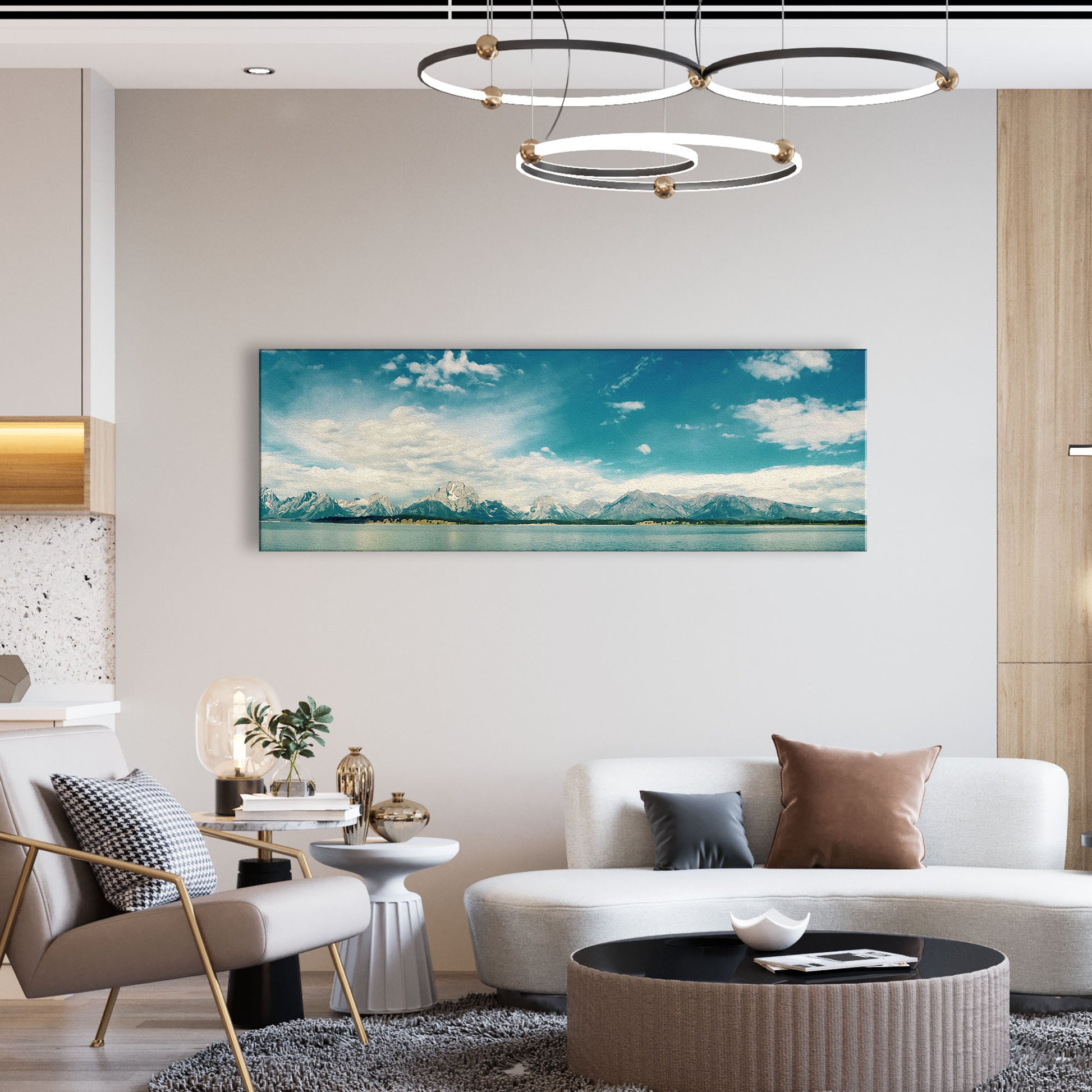 Panoramic Mountain Canvas Wall Art - Image by Tailored Canvases