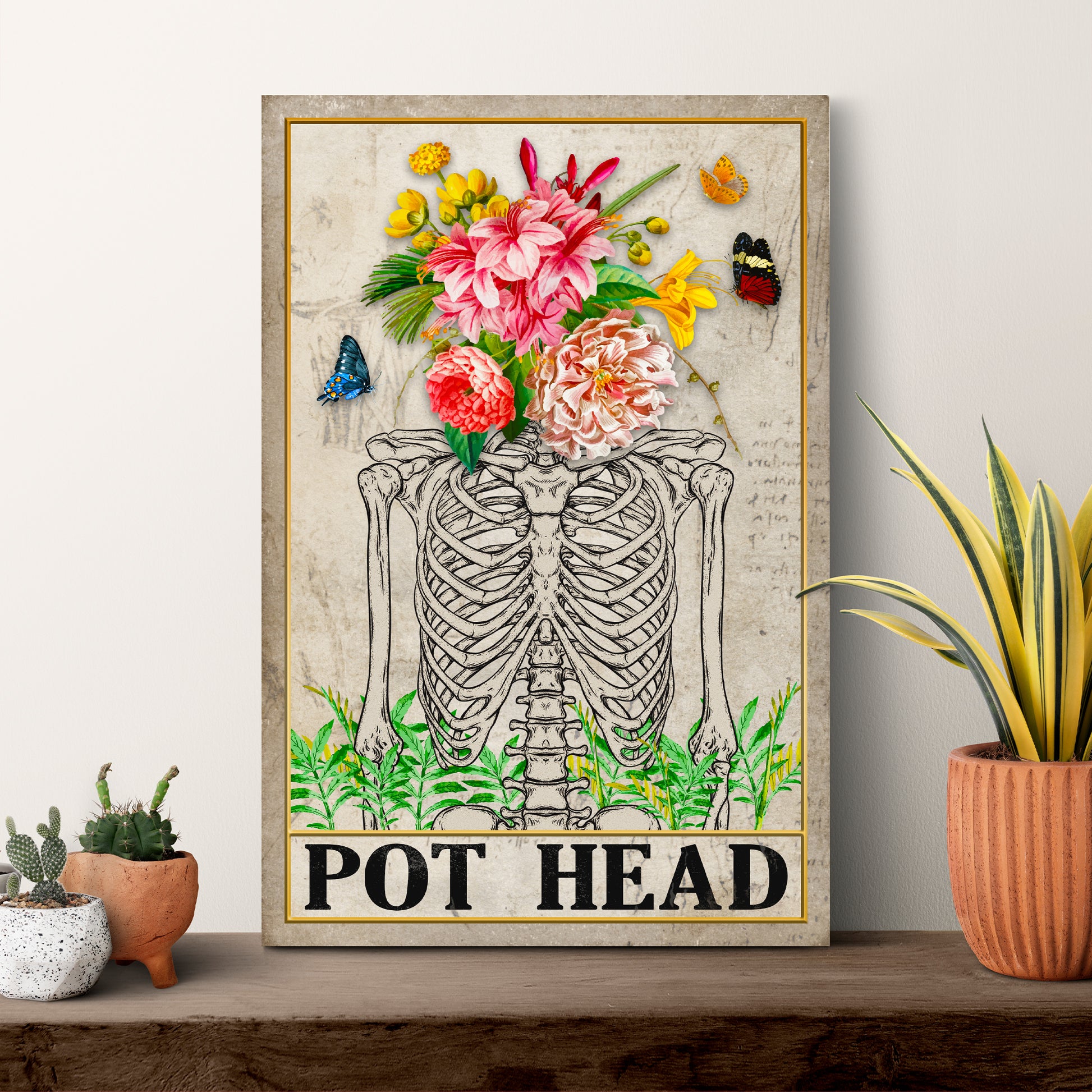 Pot Head Garden Sign II - Image by Tailored Canvases
