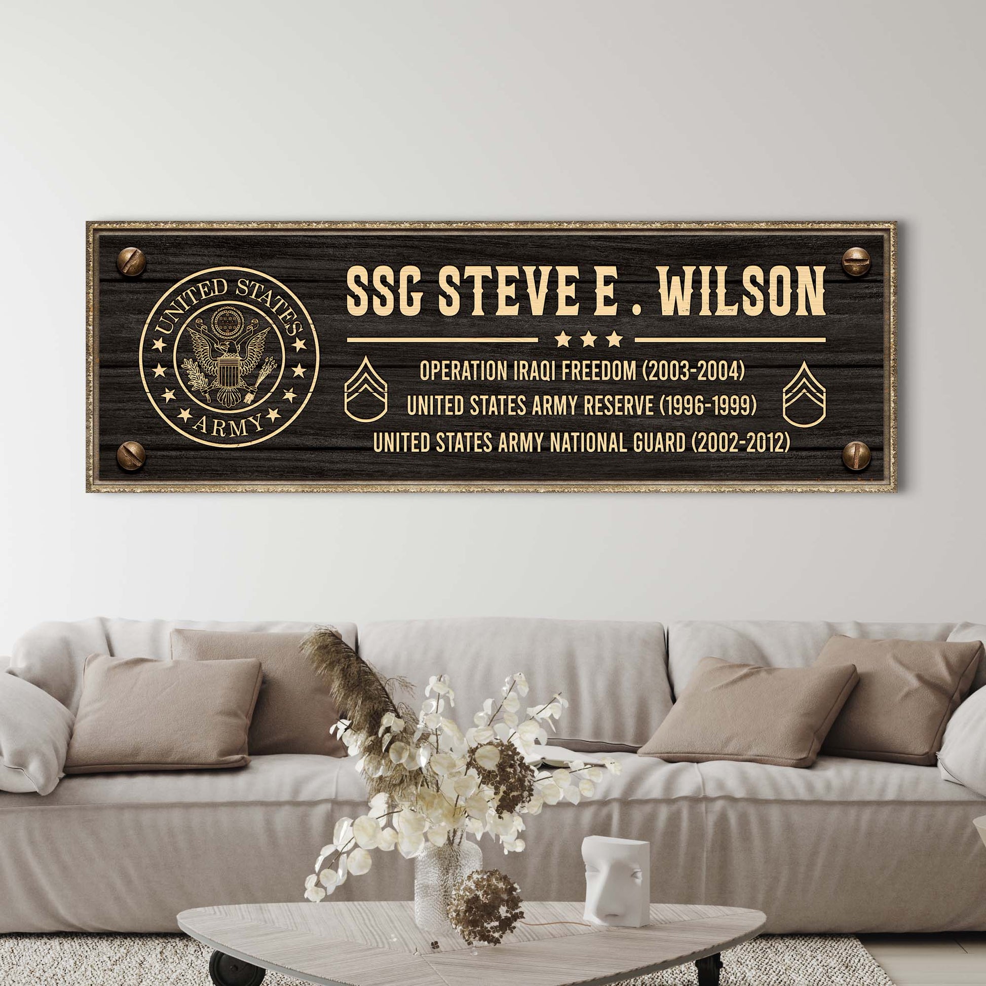 Veteran Sign V | Customizable Canvas - Image by Tailored Canvases