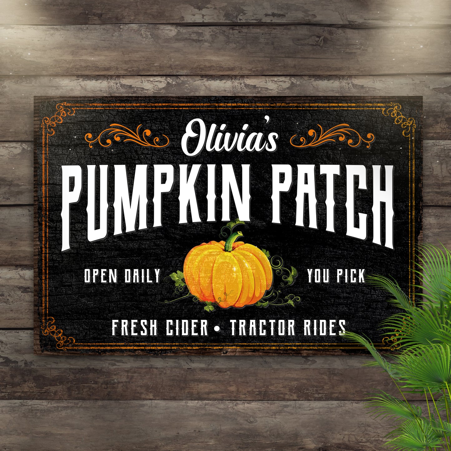 Pumpkin Patch Sign IV - Image by Tailored Canvases