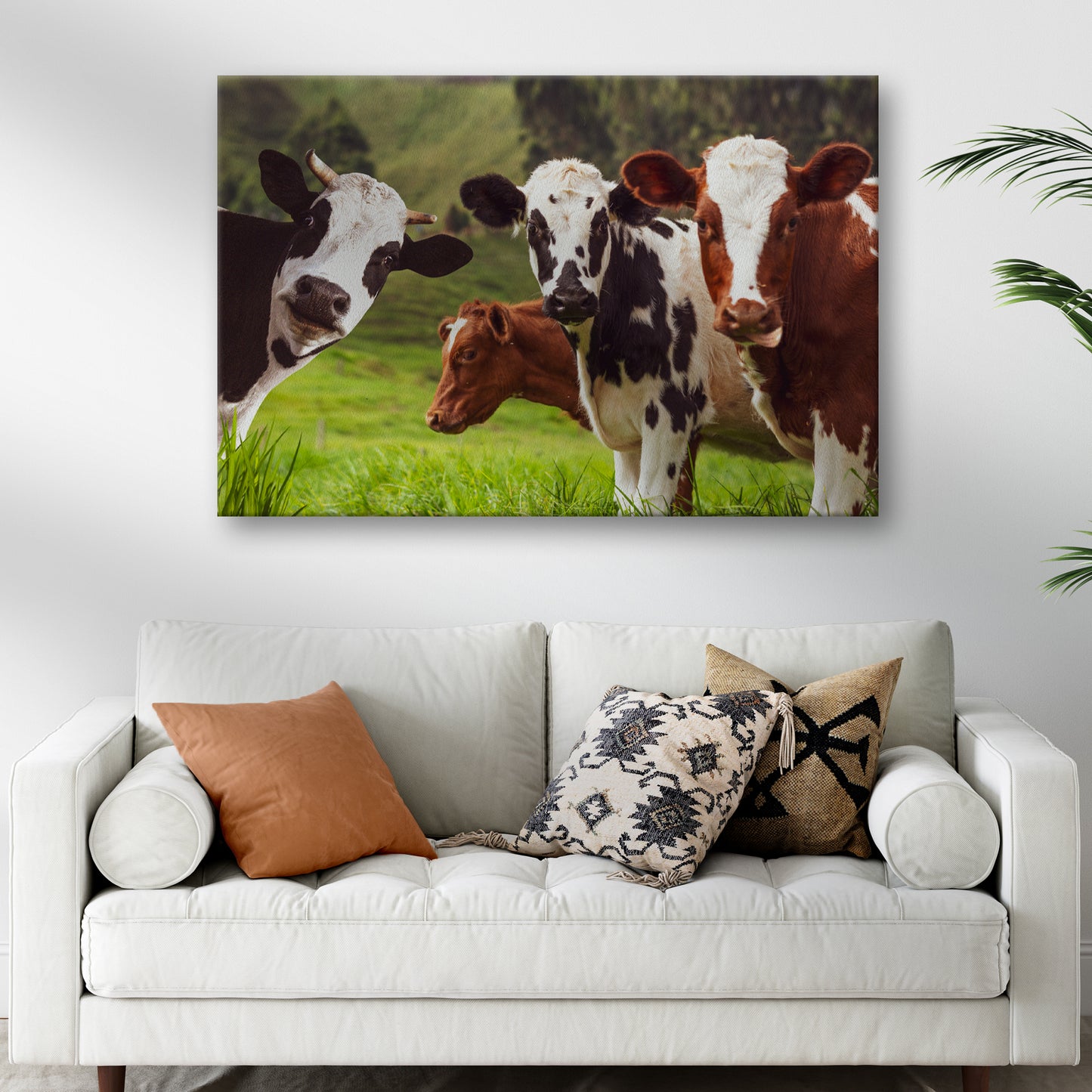 Lovely Cattles On Prairie Canvas Wall Art - Image by Tailored Canvases