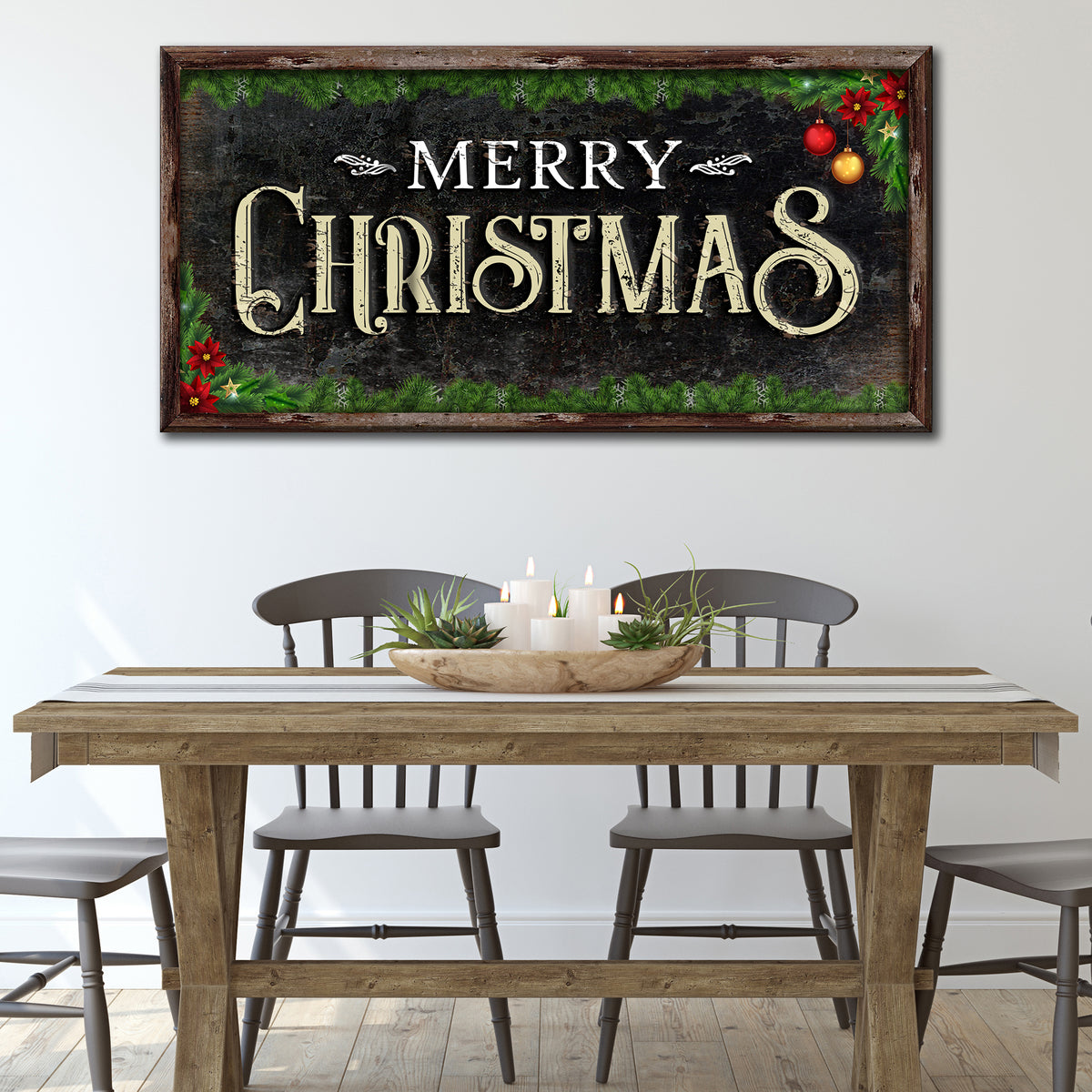 Merry Christmas Canvas Wall Art Style 1 - Image by Tailored Canvases