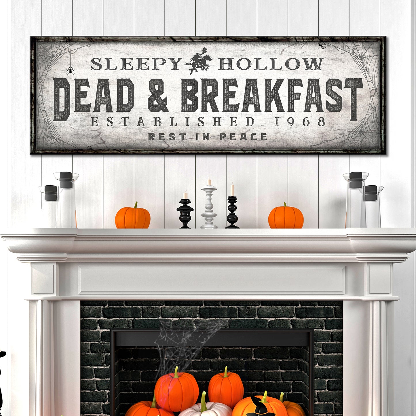 Dead And Breakfast Halloween Sign Style 1 - Image by Tailored Canvases