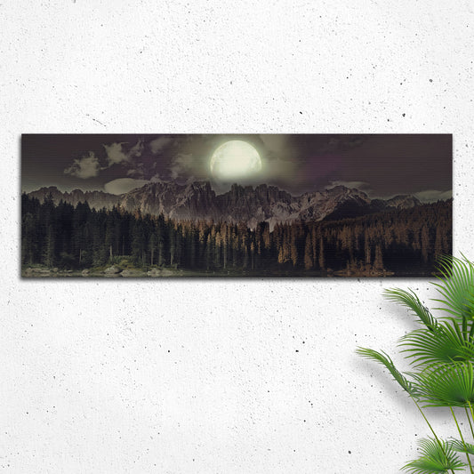 Full Moon Setting Canvas Wall Art - Image by Tailored Canvases