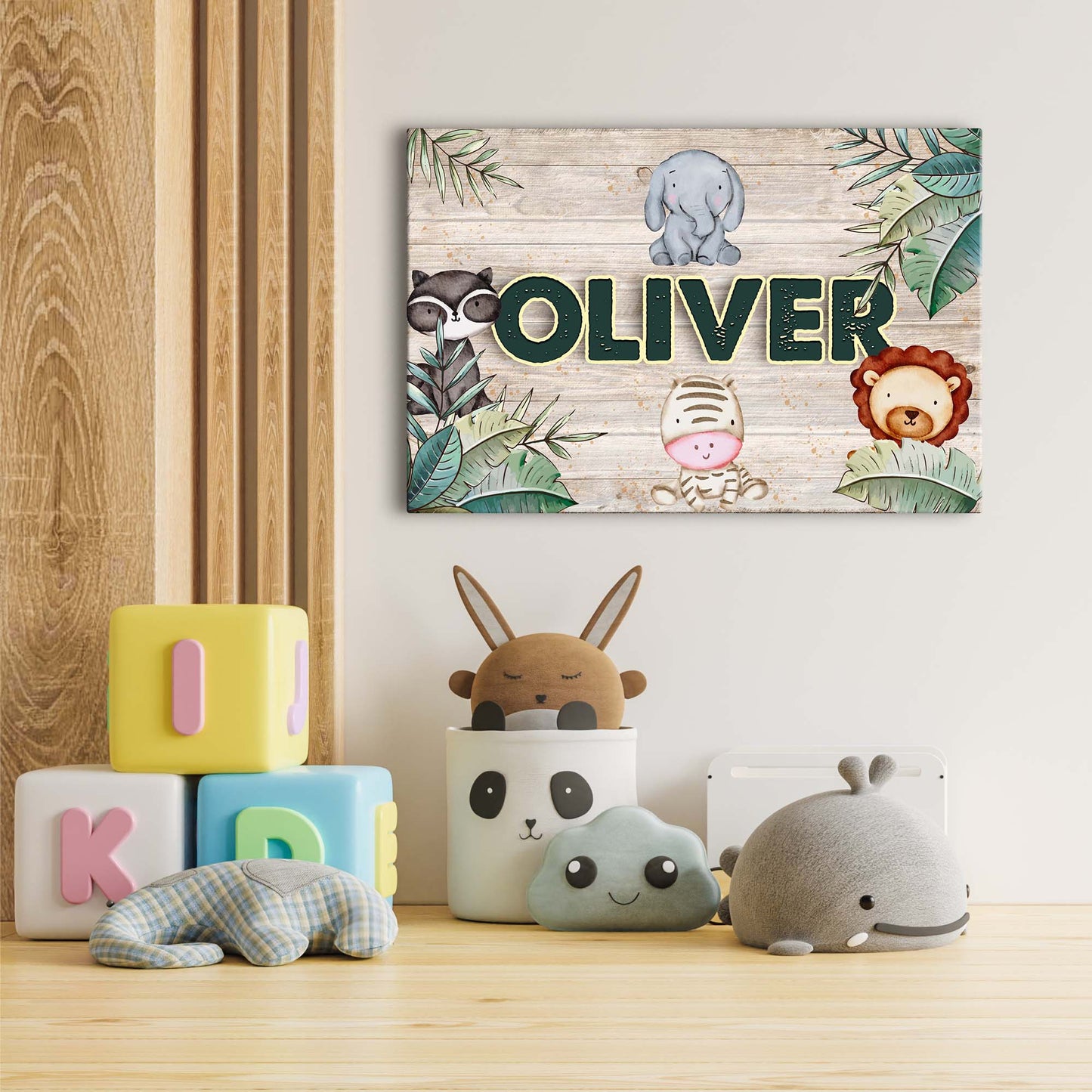 Safari Kids Room Sign - Image by Tailored Canvases