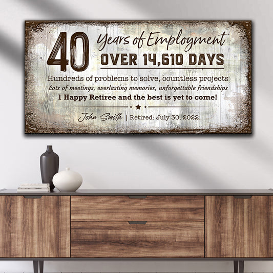 Happy Retirement Sign II - Image by Tailored Canvases