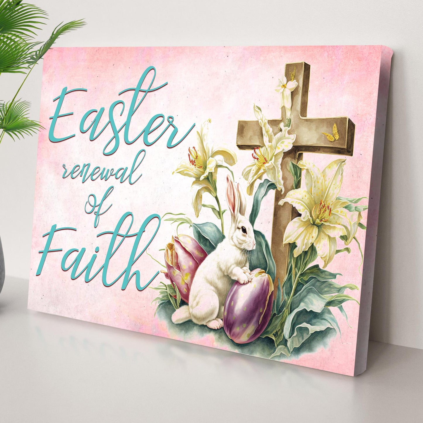 Easter Renewal Of Faith Sign Style 2 - Image by Tailored Canvases