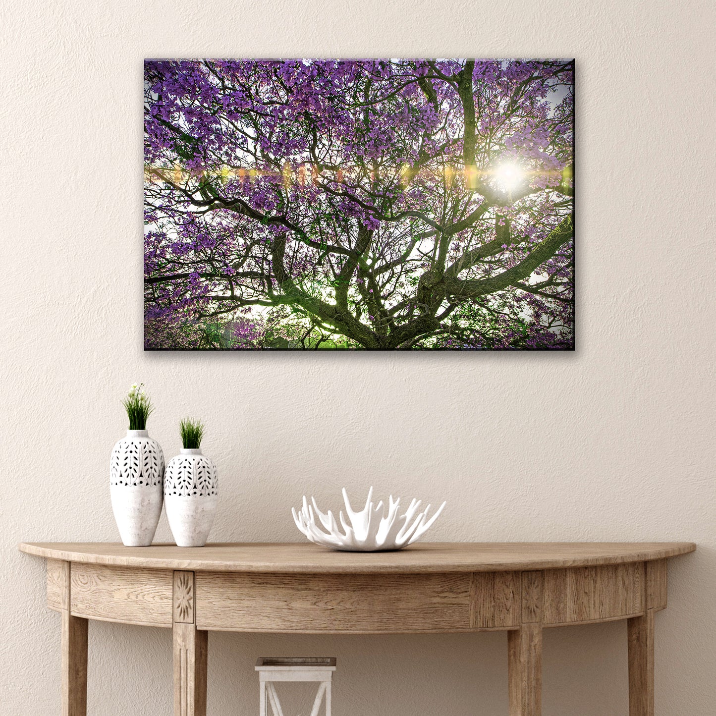 Blue Jacaranda Trees Canvas Wall Art - Image by Tailored Canvases