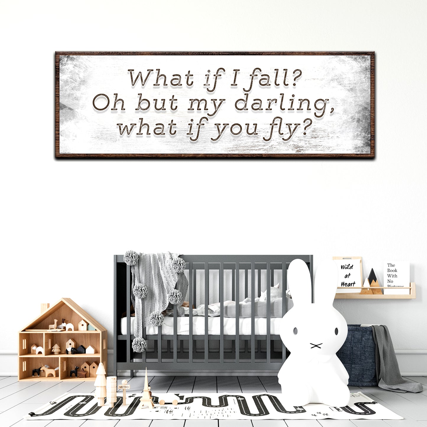 What if I fall Sign - Image by Tailored Canvases