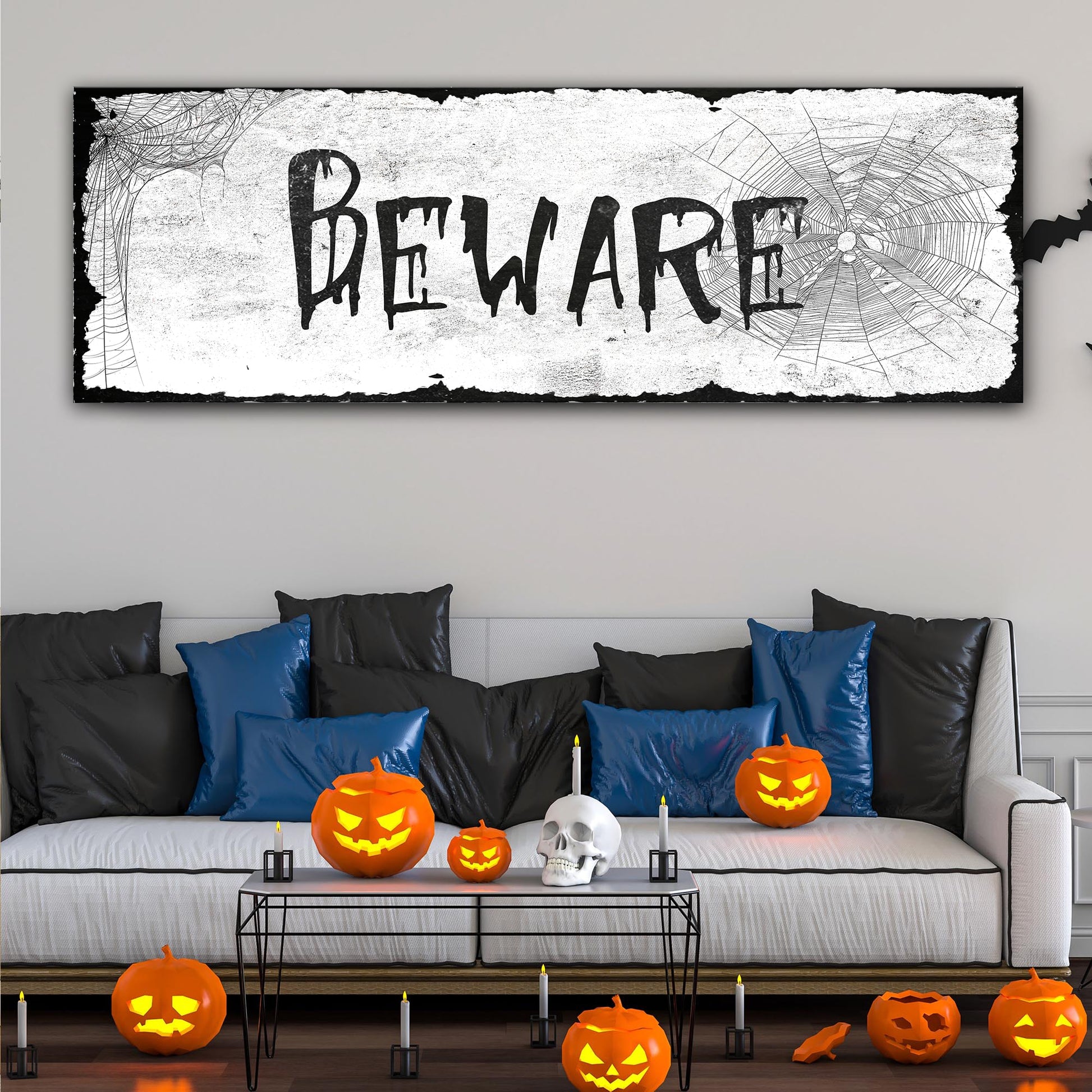 Beware Halloween Sign - Image by Tailored Canvases
