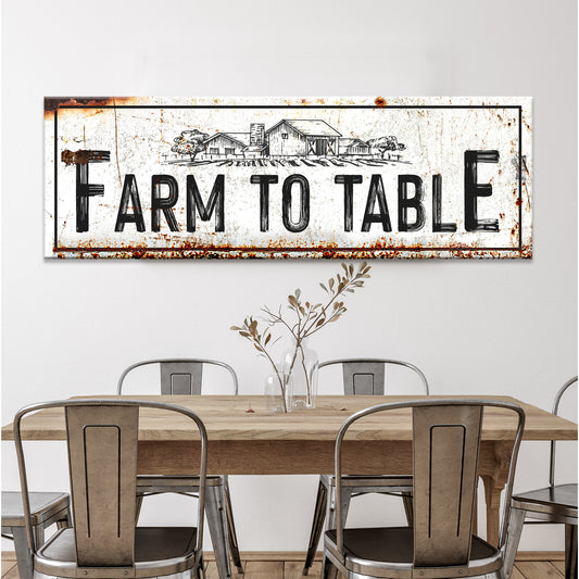 Farm To Table Sign - Image by Tailored Canvases