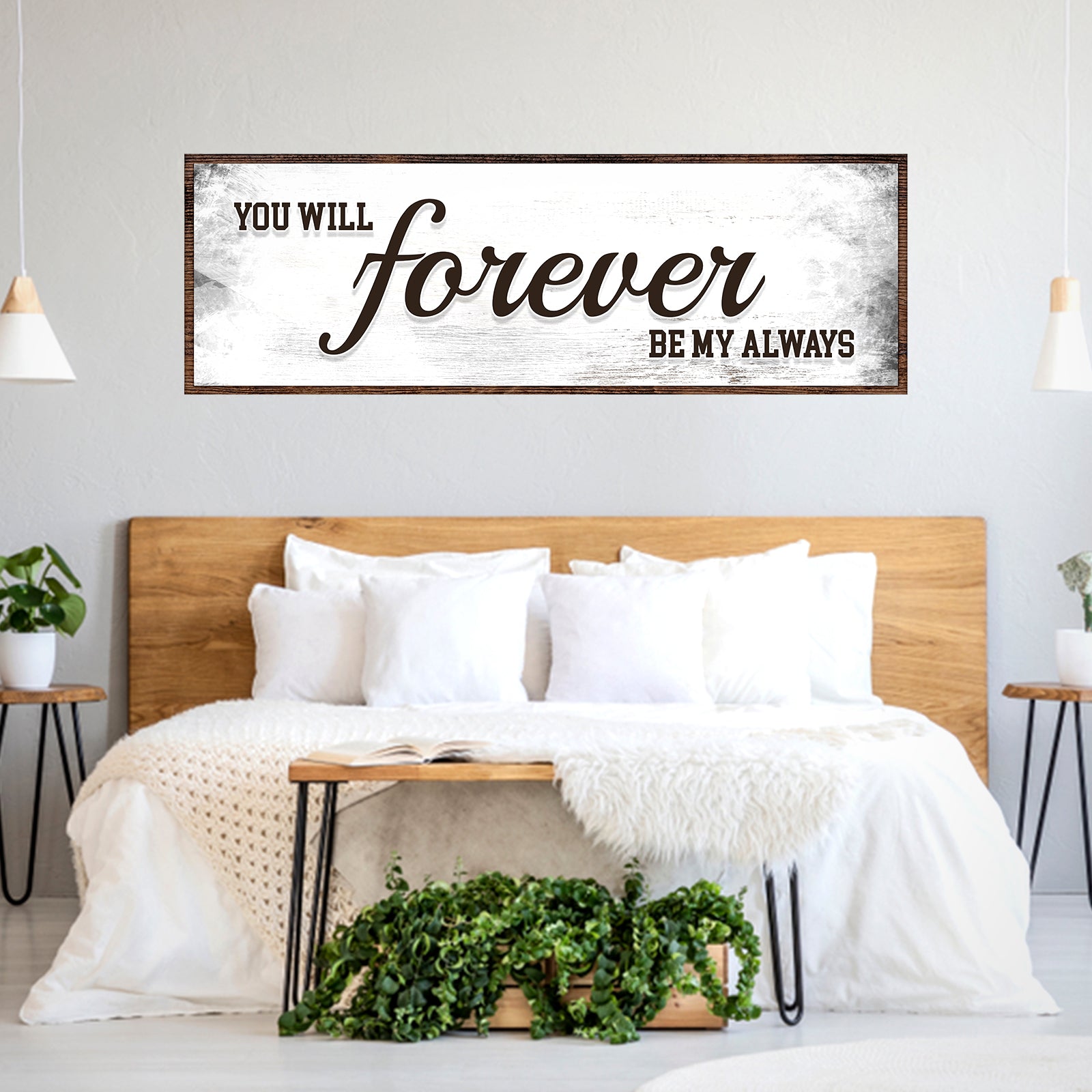 You Will Forever Be My Always Sign II - Image by Tailored Canvases