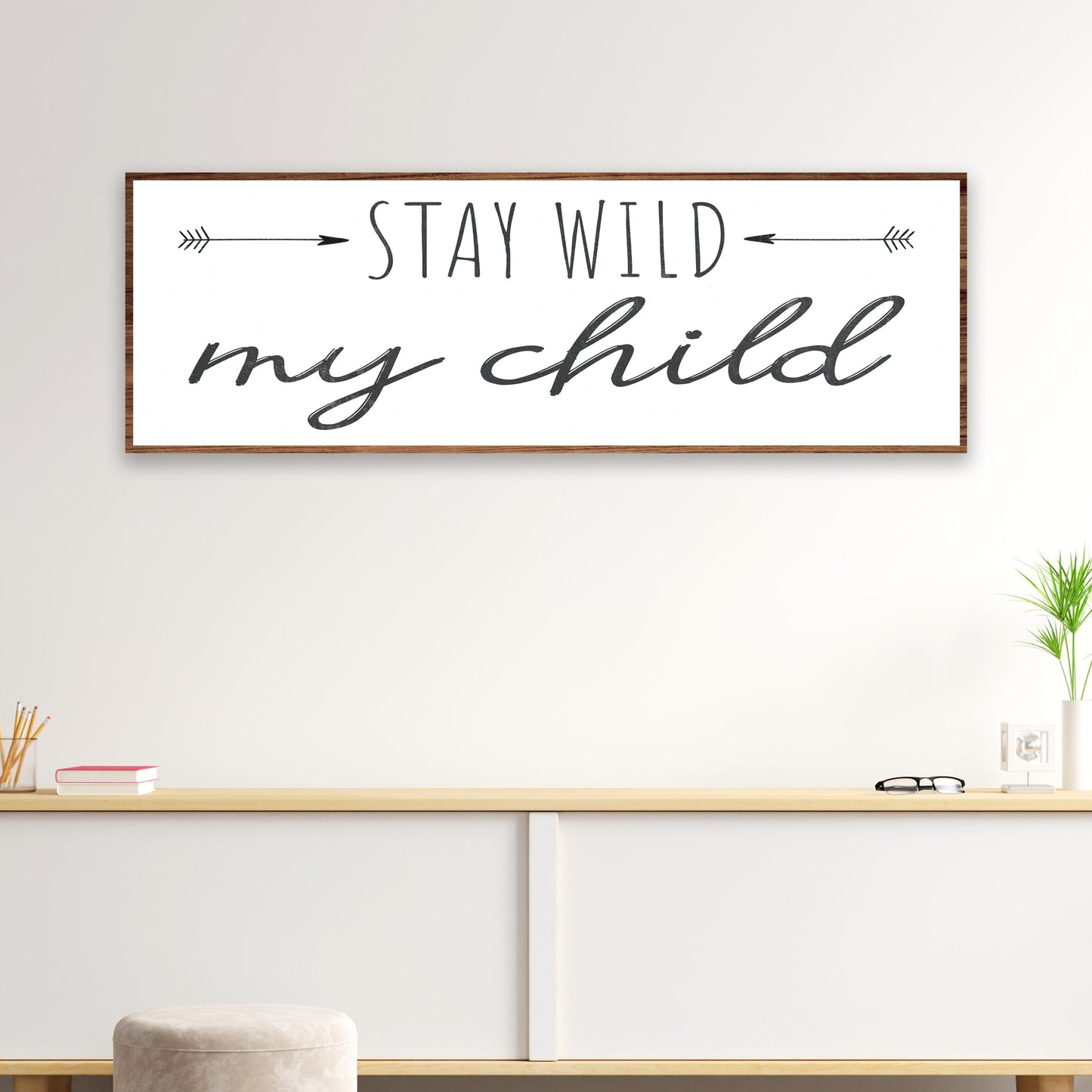 Stay Wild My Child Sign III Style 1 - Image by Tailored Canvases