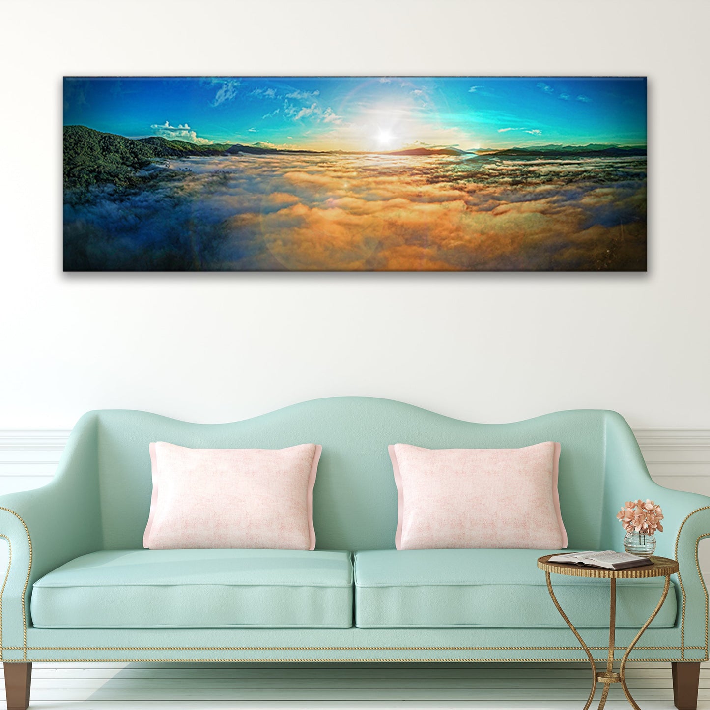 Sunset At Malibu Coast Canvas Wall Art Style 1 - Image by Tailored Canvases