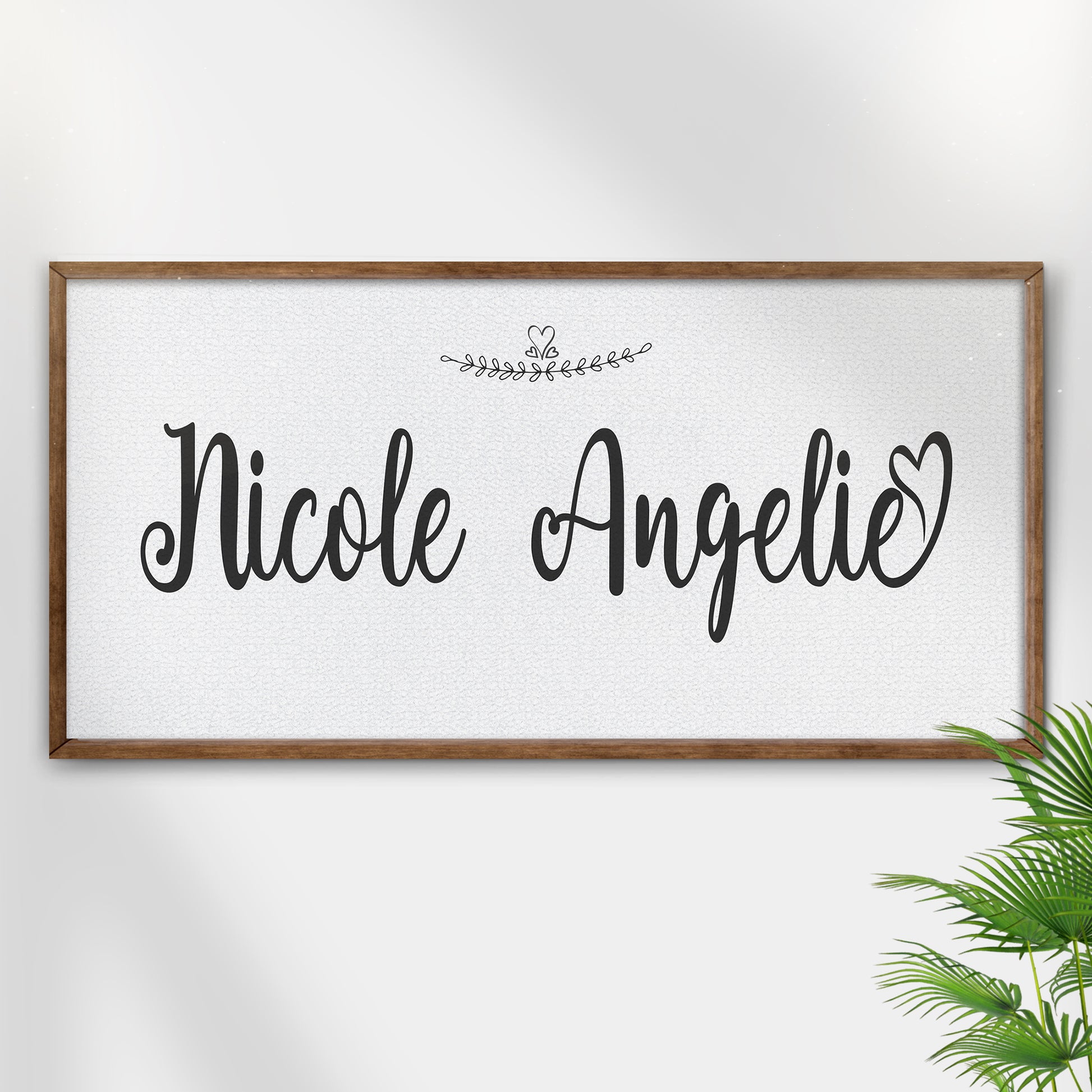 Daughter Name Sign | Customizable Canvas Style 1 - Image by Tailored Canvases
