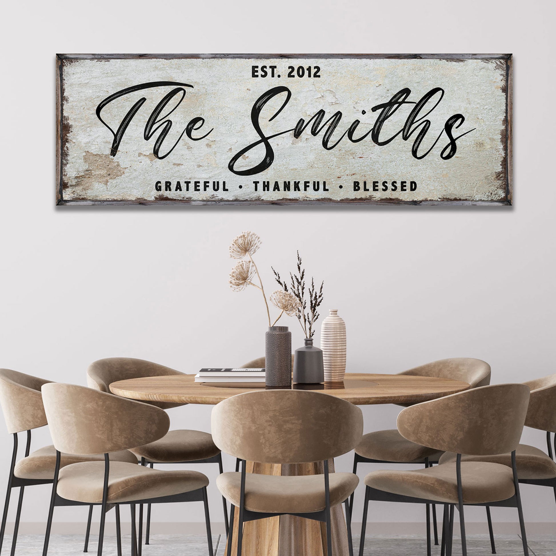 Thanksgiving Family Sign II - Image by Tailored Canvases